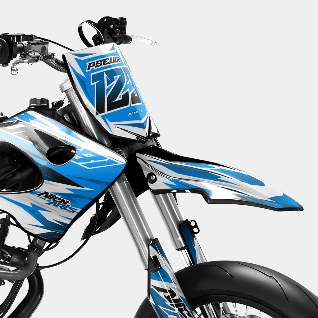 ONYX - Kit deco DERBI 50cc - Bleu - Image 2
