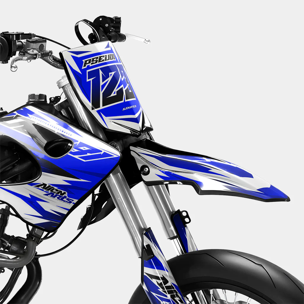 ONYX - Kit deco DERBI 50cc - Bleu Foncé - Image 2