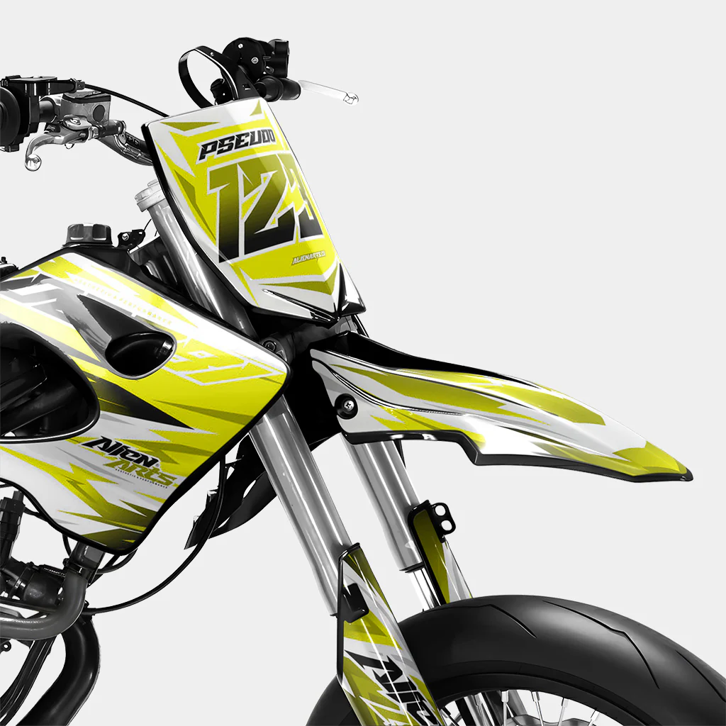 ONYX - Kit deco DERBI 50cc - Jaune - Image 2