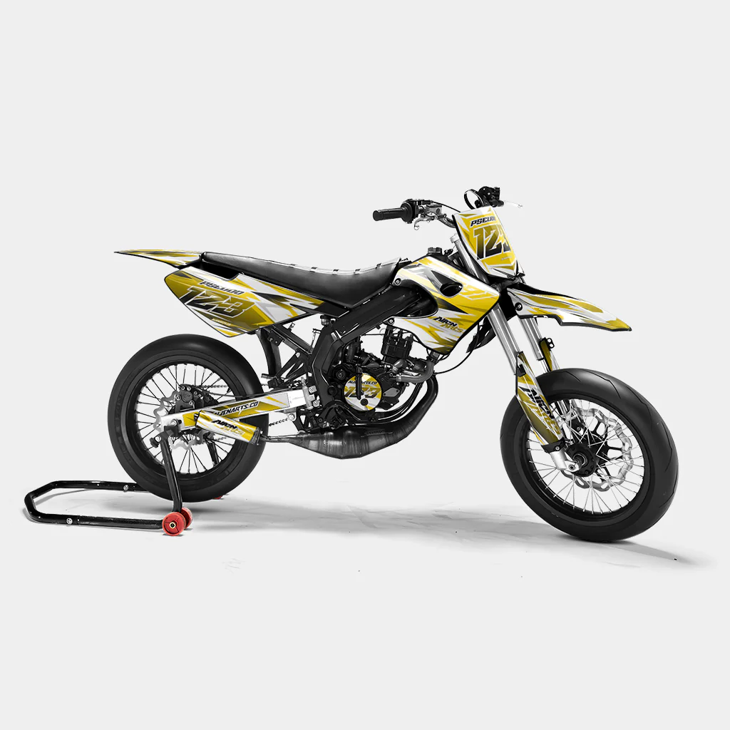 ONYX - Kit deco DERBI 50cc - Jaune Foncé