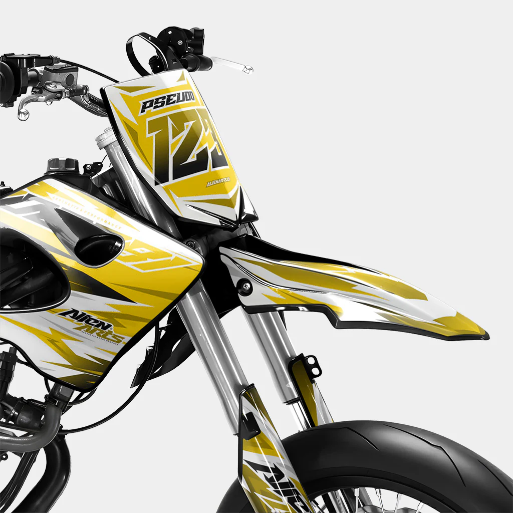 ONYX - Kit deco DERBI 50cc - Jaune Foncé - Image 2