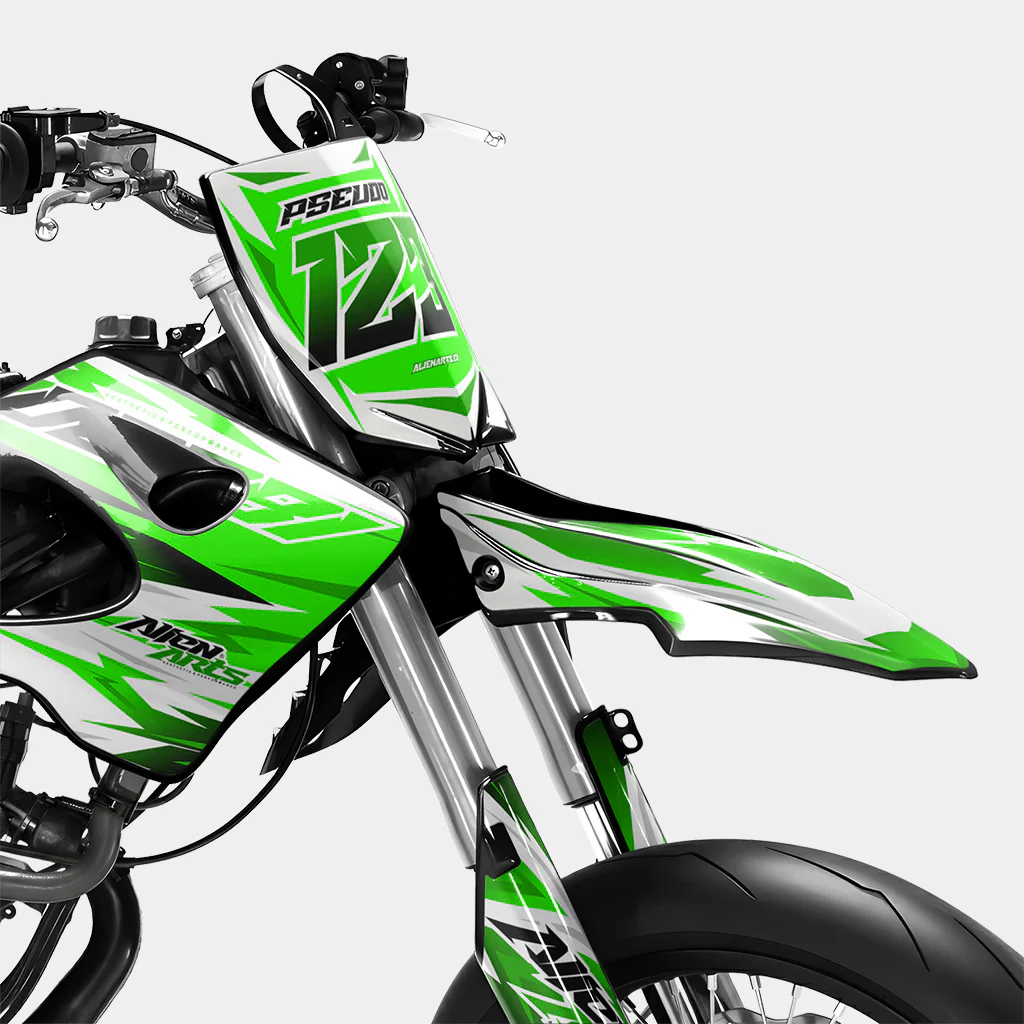 ONYX - Kit deco DERBI 50cc - Vert - Image 2