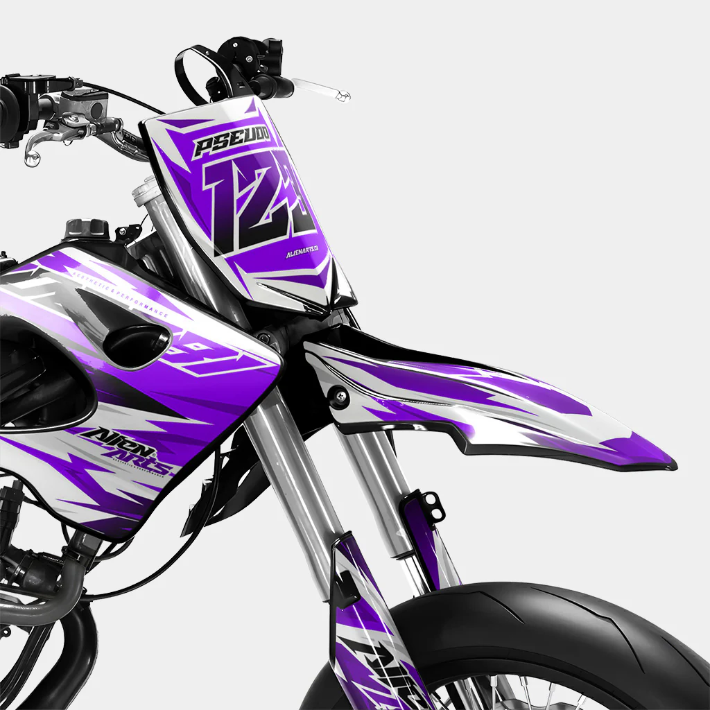 ONYX - Kit deco DERBI 50cc - Violet - Image 2