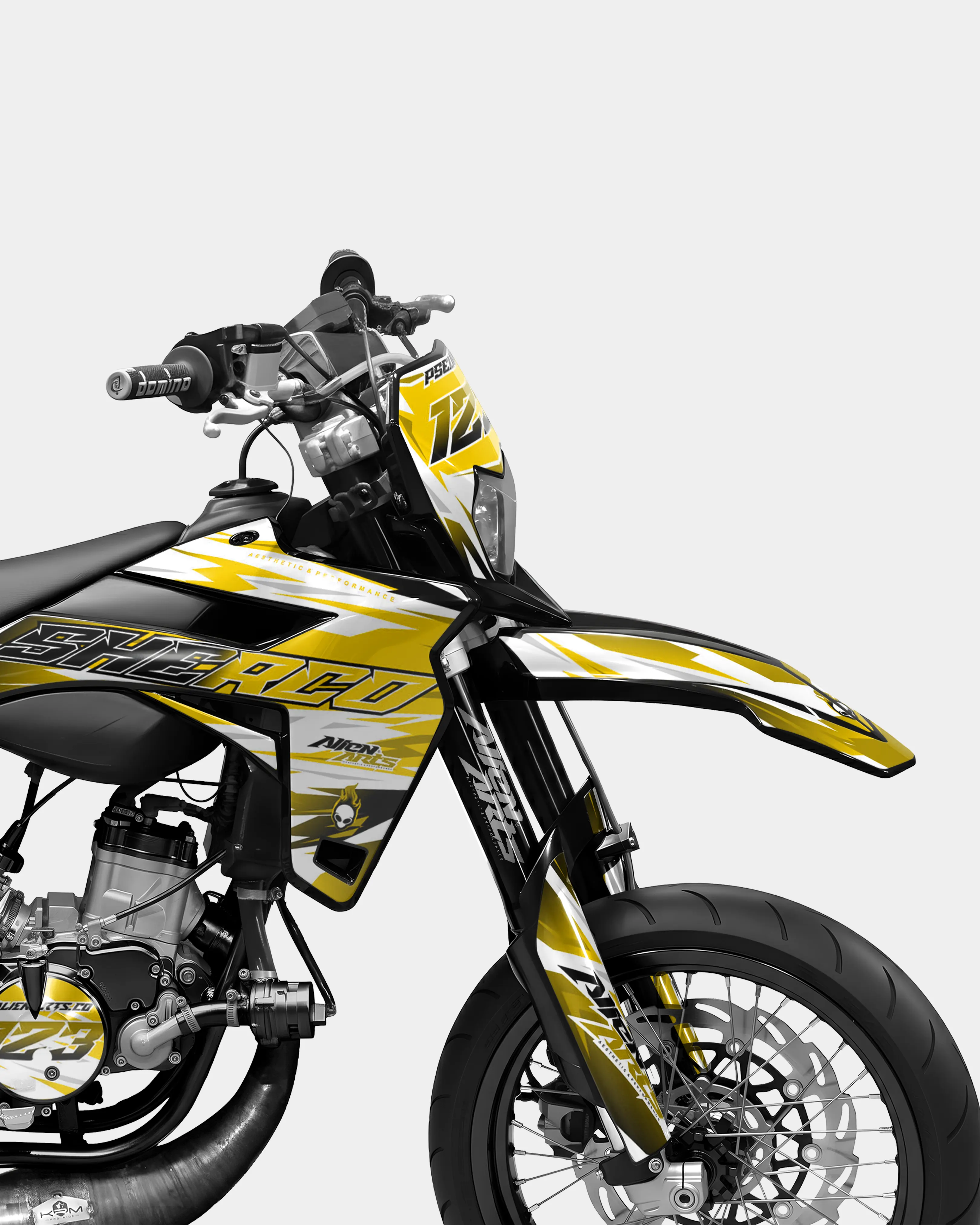 ONYX - Kit deco SHERCO 50cc - Jaune foncé - Image 3