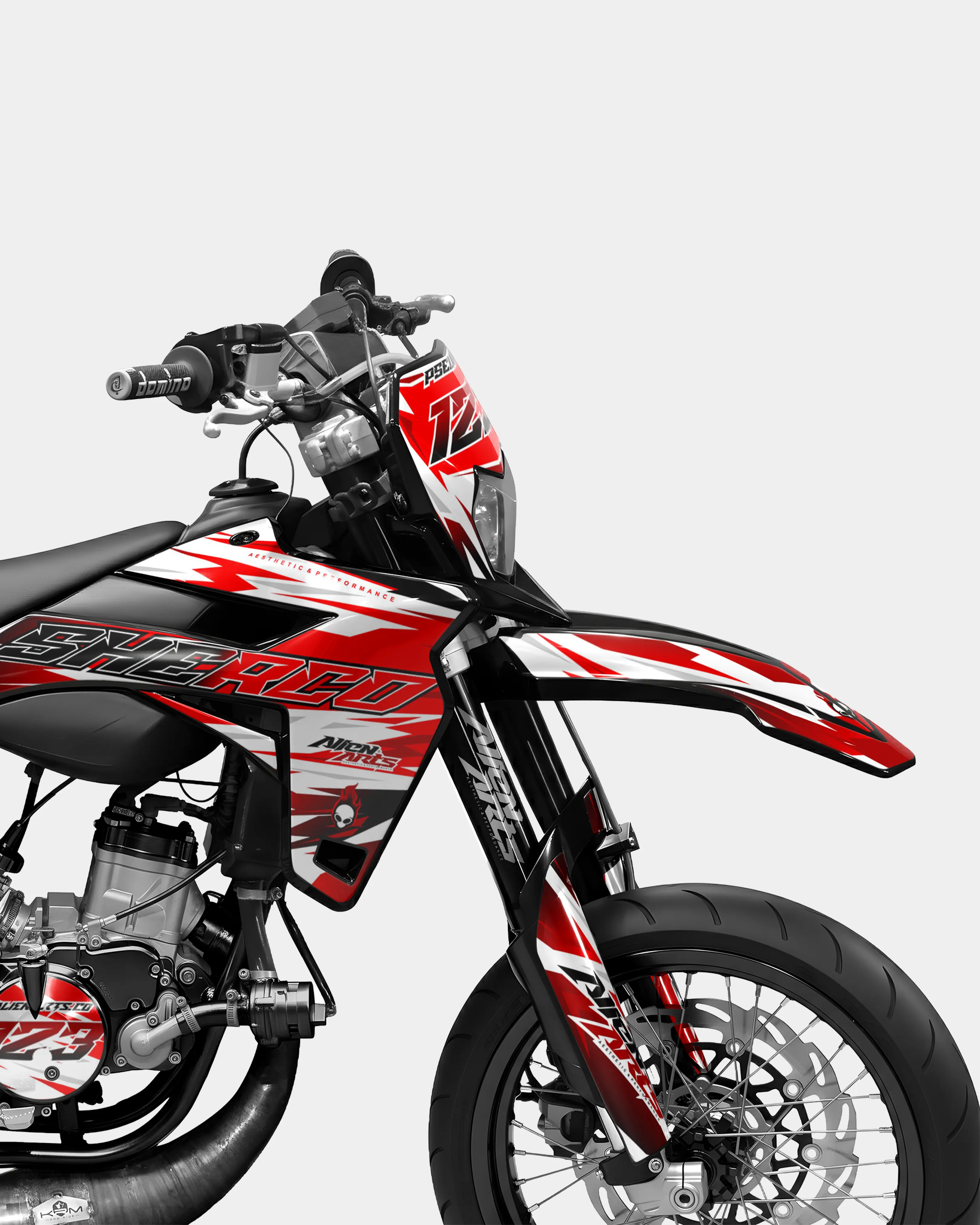 ONYX - Kit deco SHERCO 50cc - Rouge - Image 3
