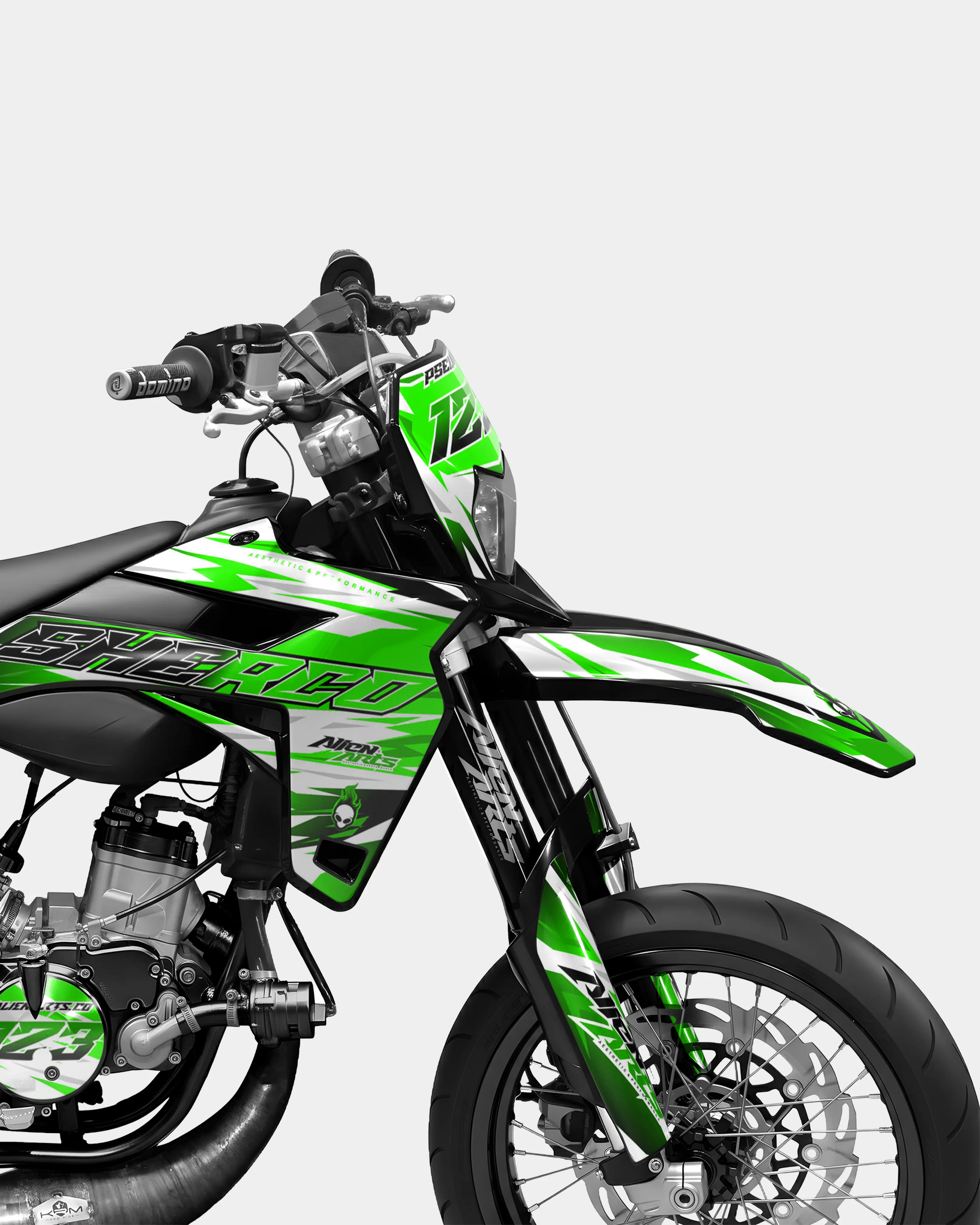 ONYX - Kit deco SHERCO 50cc - Vert - Image 3