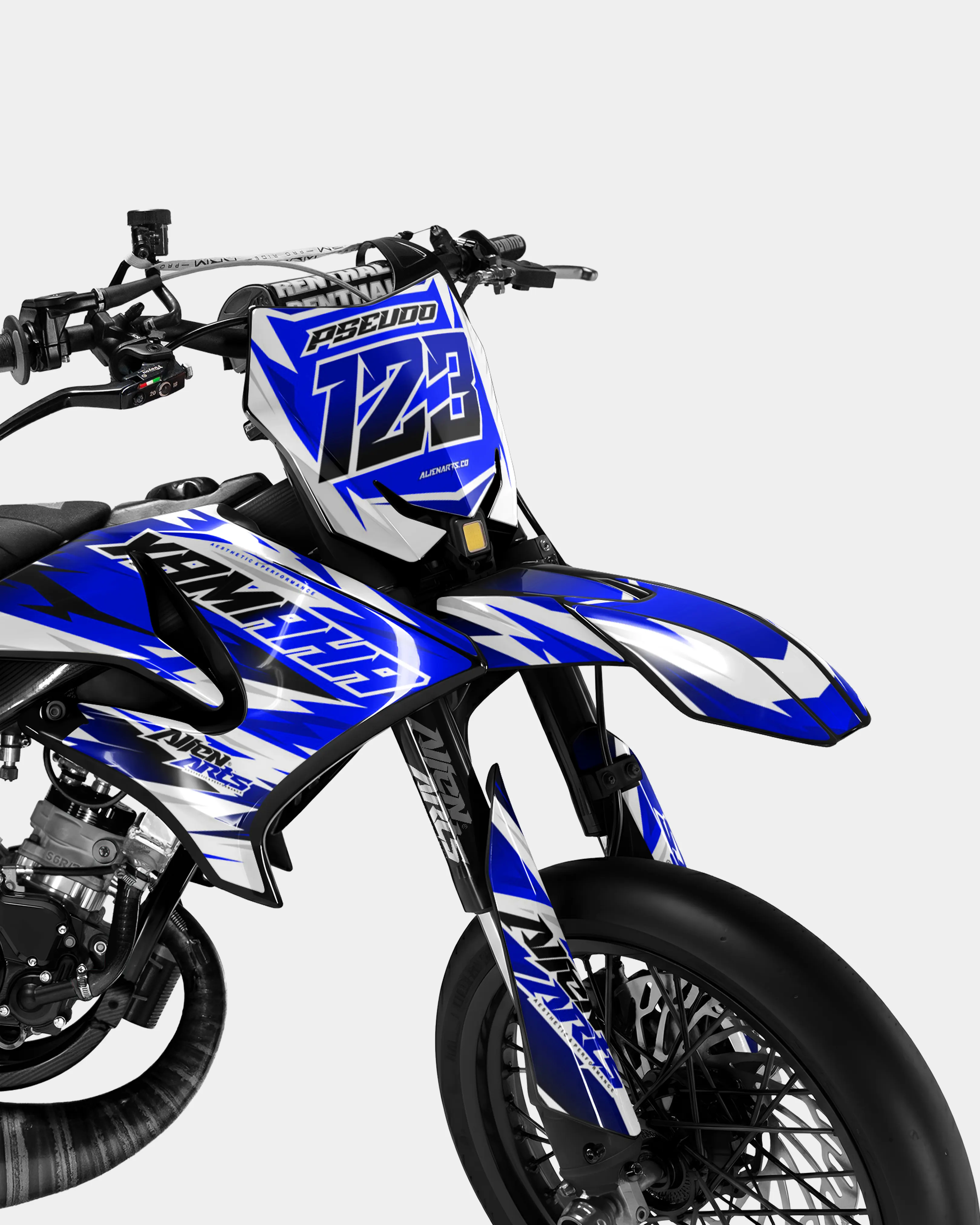 ONYX - Kit deco YAMAHA DT 50cc - Bleu foncé - Image 2