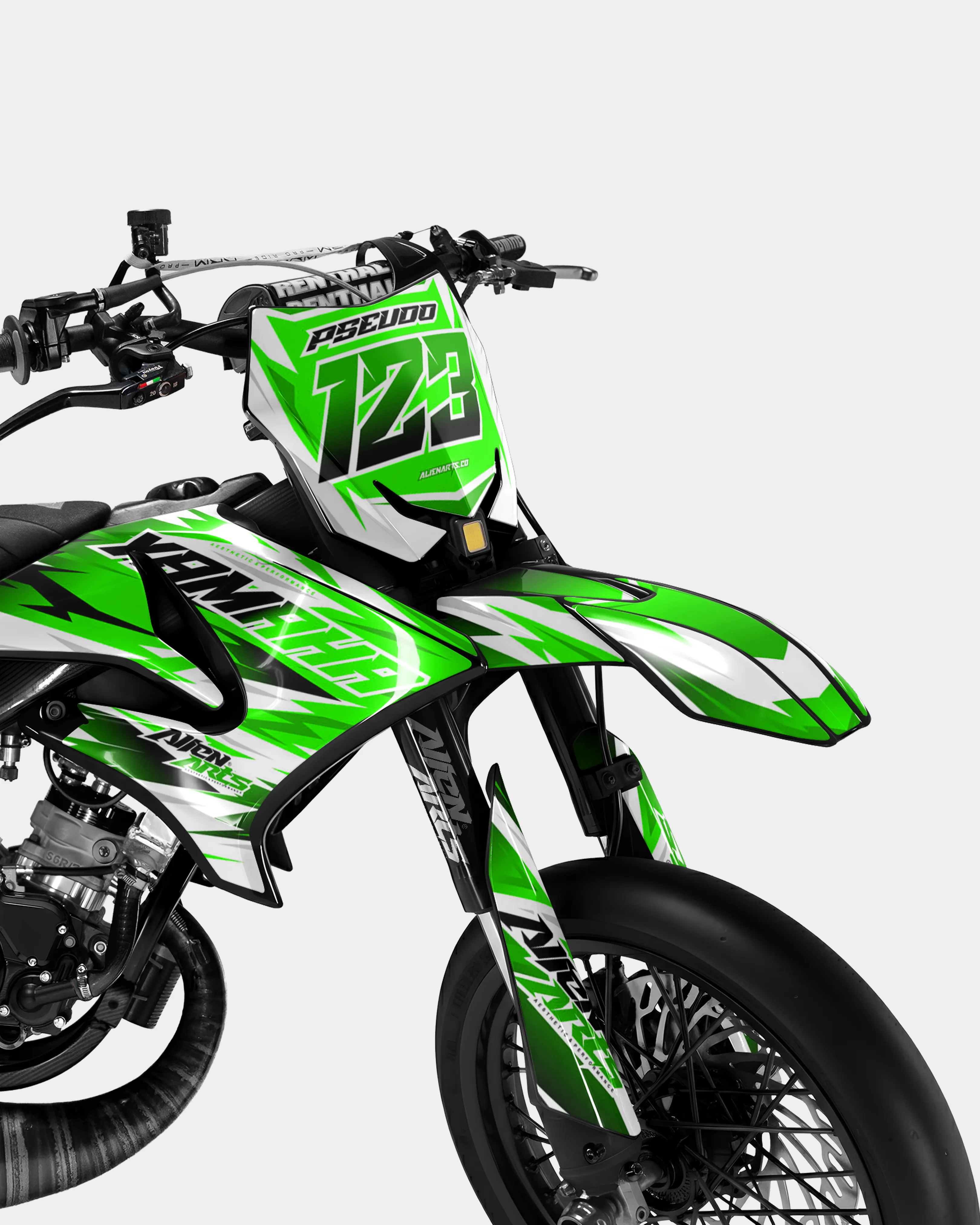 ONYX - Kit deco YAMAHA DT 50cc - Vert - Image 2