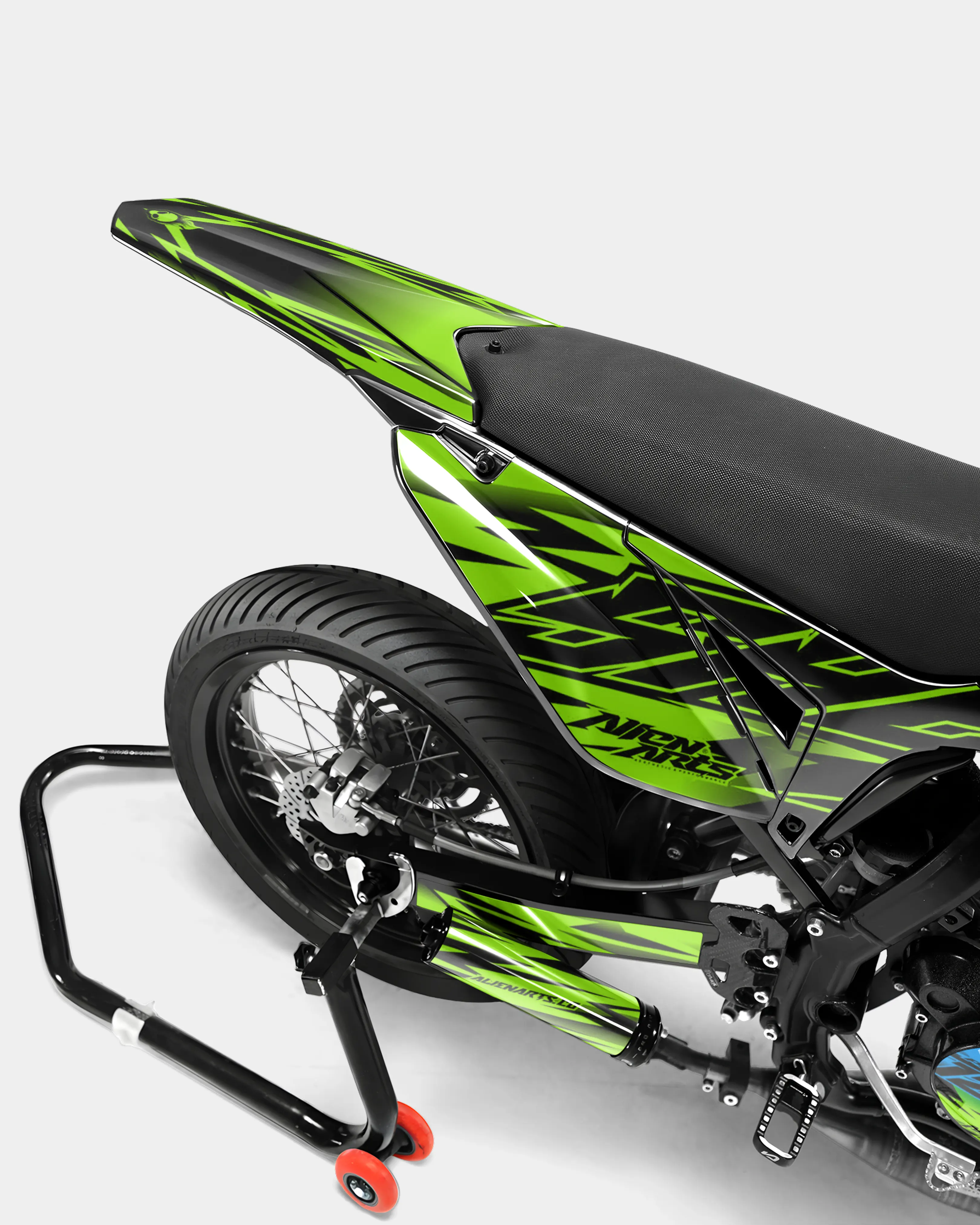 PAENO - Kit deco SHERCO 50cc - Bleu Vert - Image 4