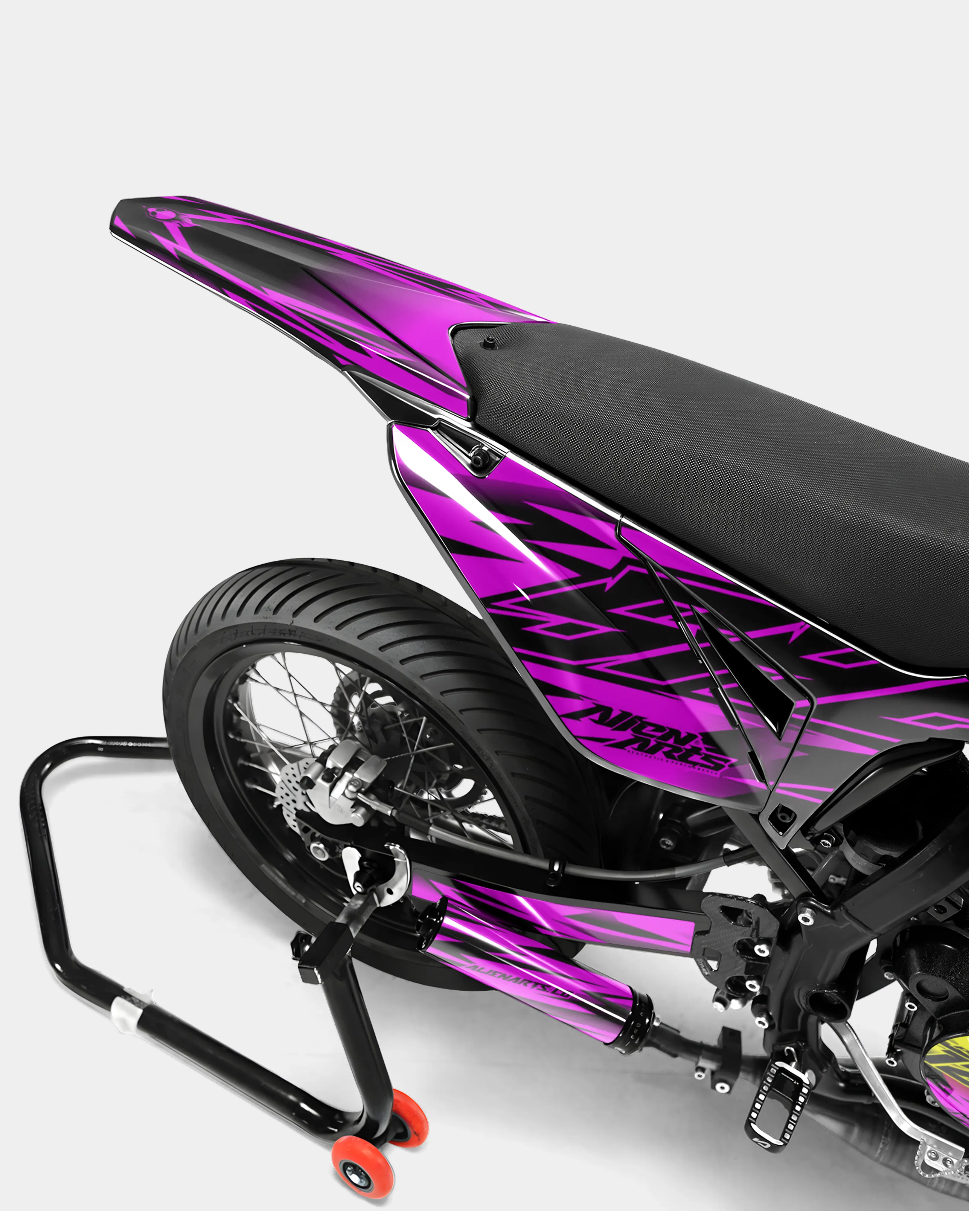 PAENO - Kit deco SHERCO 50cc - Jaune Rose - Image 4
