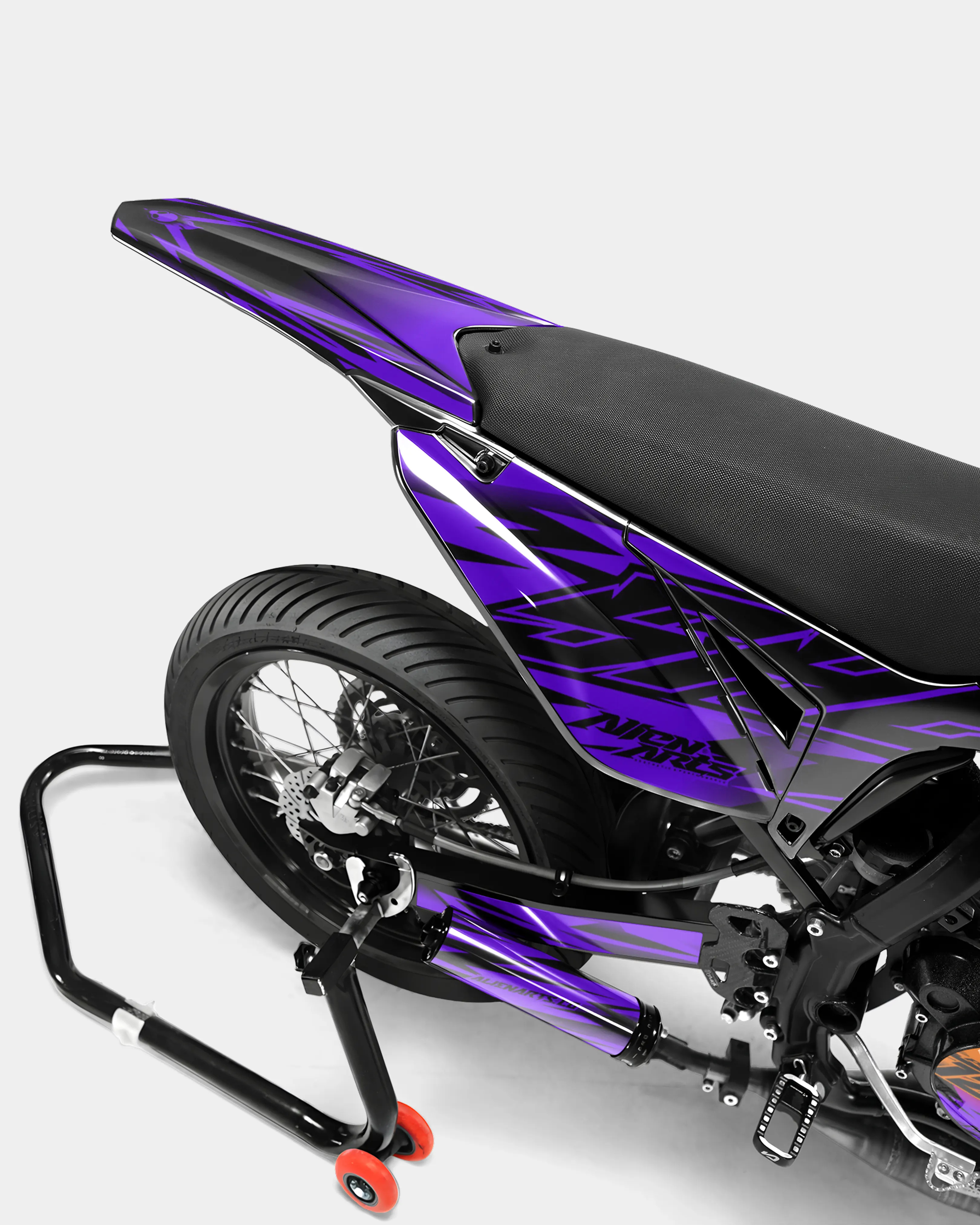 PAENO - Kit deco SHERCO 50cc - Orange Violet - Image 4