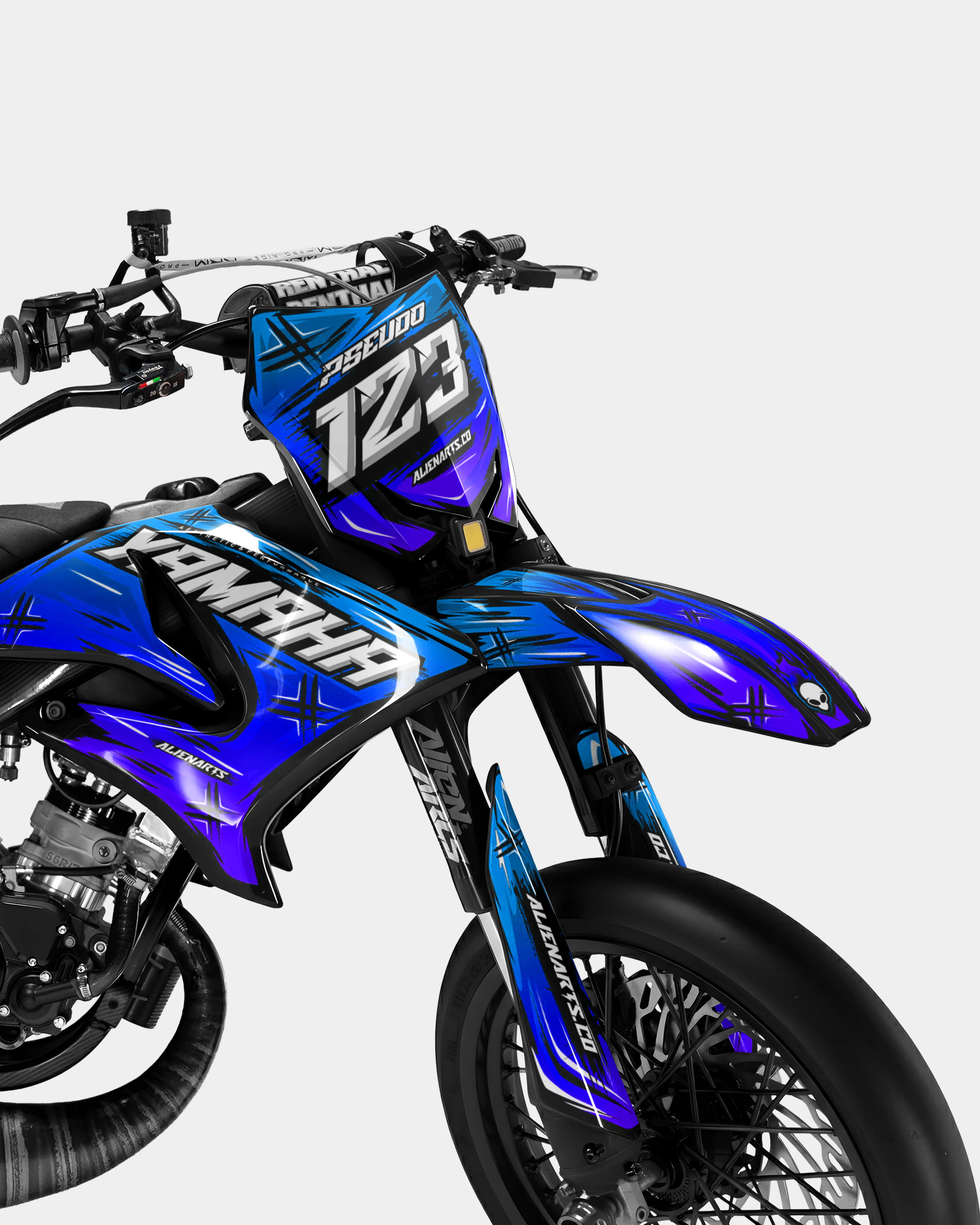 PAVO - Kit deco YAMAHA DT 50cc - Bleu - Image 2