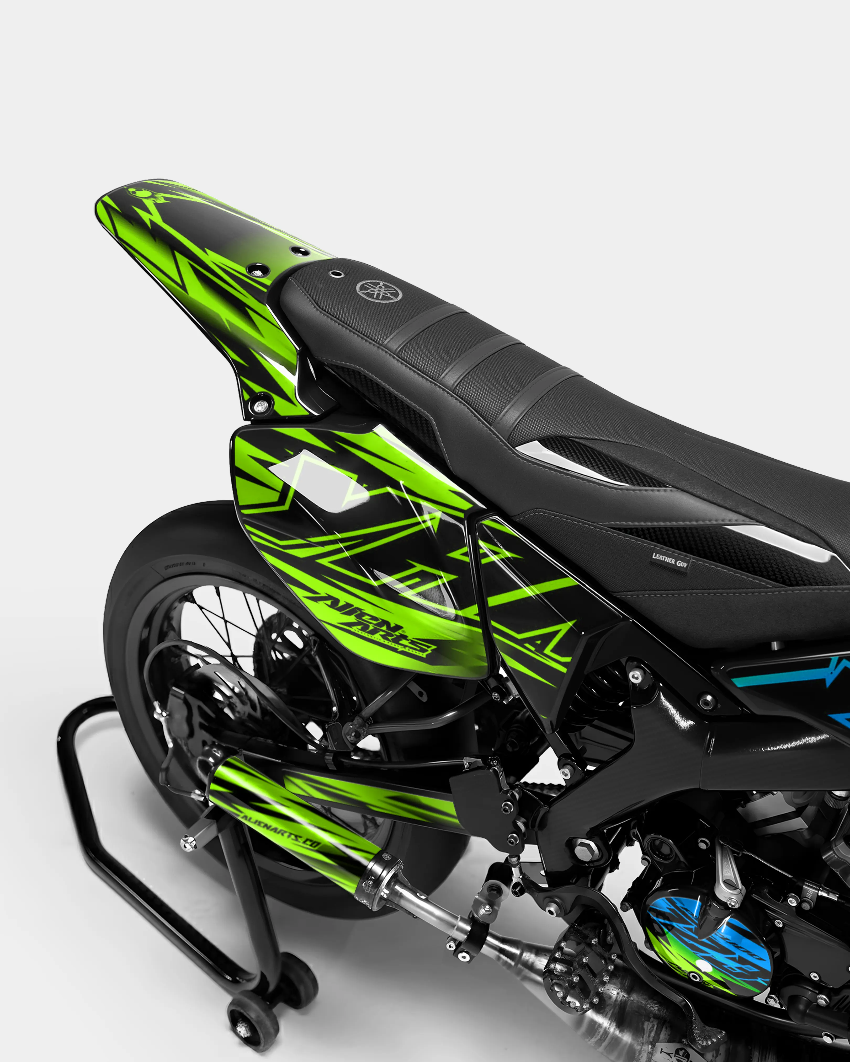PAENO - Kit deco YAMAHA DT 50cc - Bleu Vert - Image 3