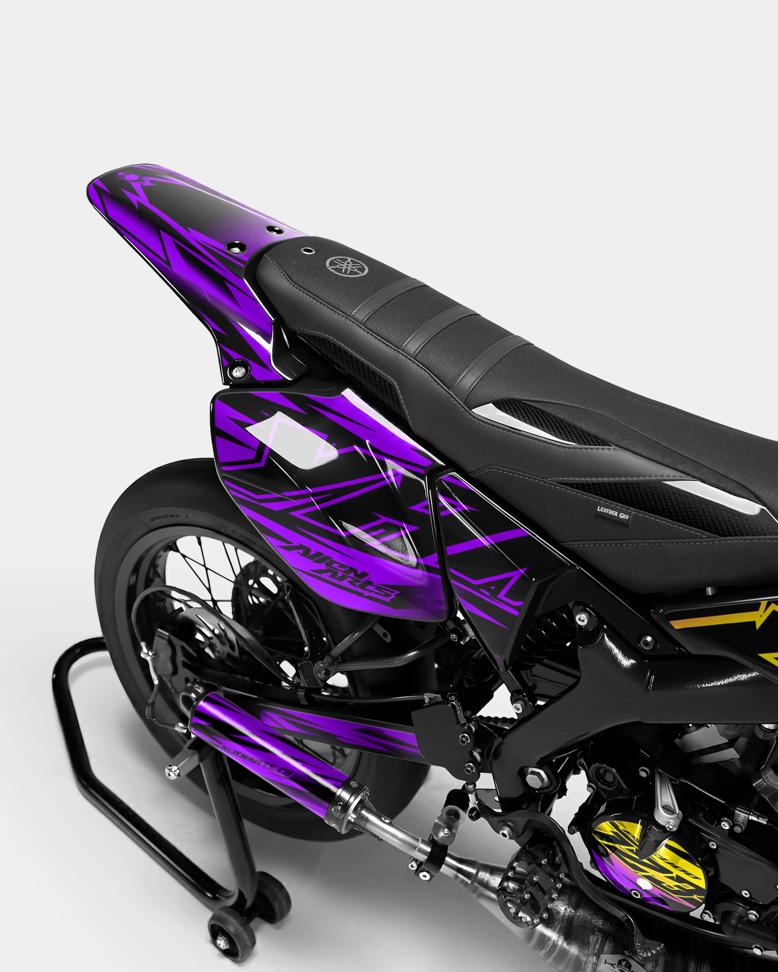 PAENO - Kit deco YAMAHA DT 50cc - Jaune Violet - Image 3