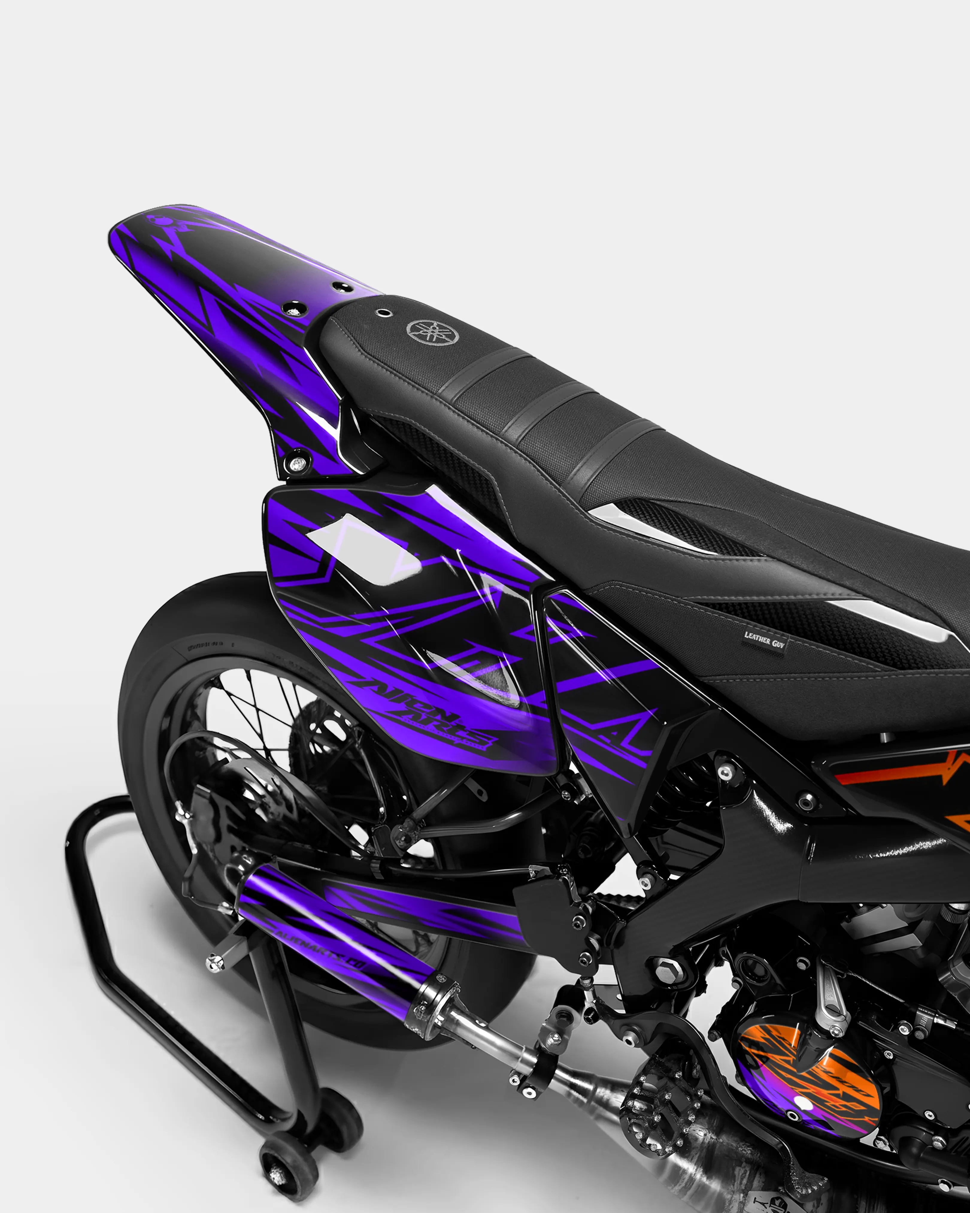PAENO - Kit deco YAMAHA DT 50cc - Orange Violet - Image 3