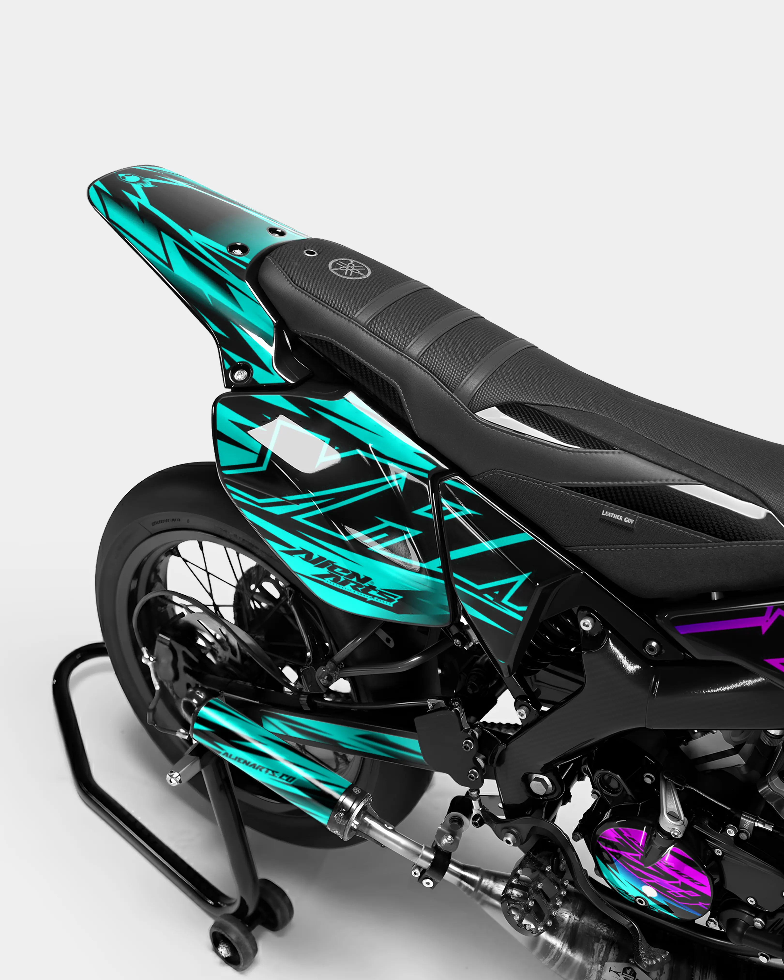 PAENO - Kit deco YAMAHA DT 50cc - Rose Turquoise - Image 3