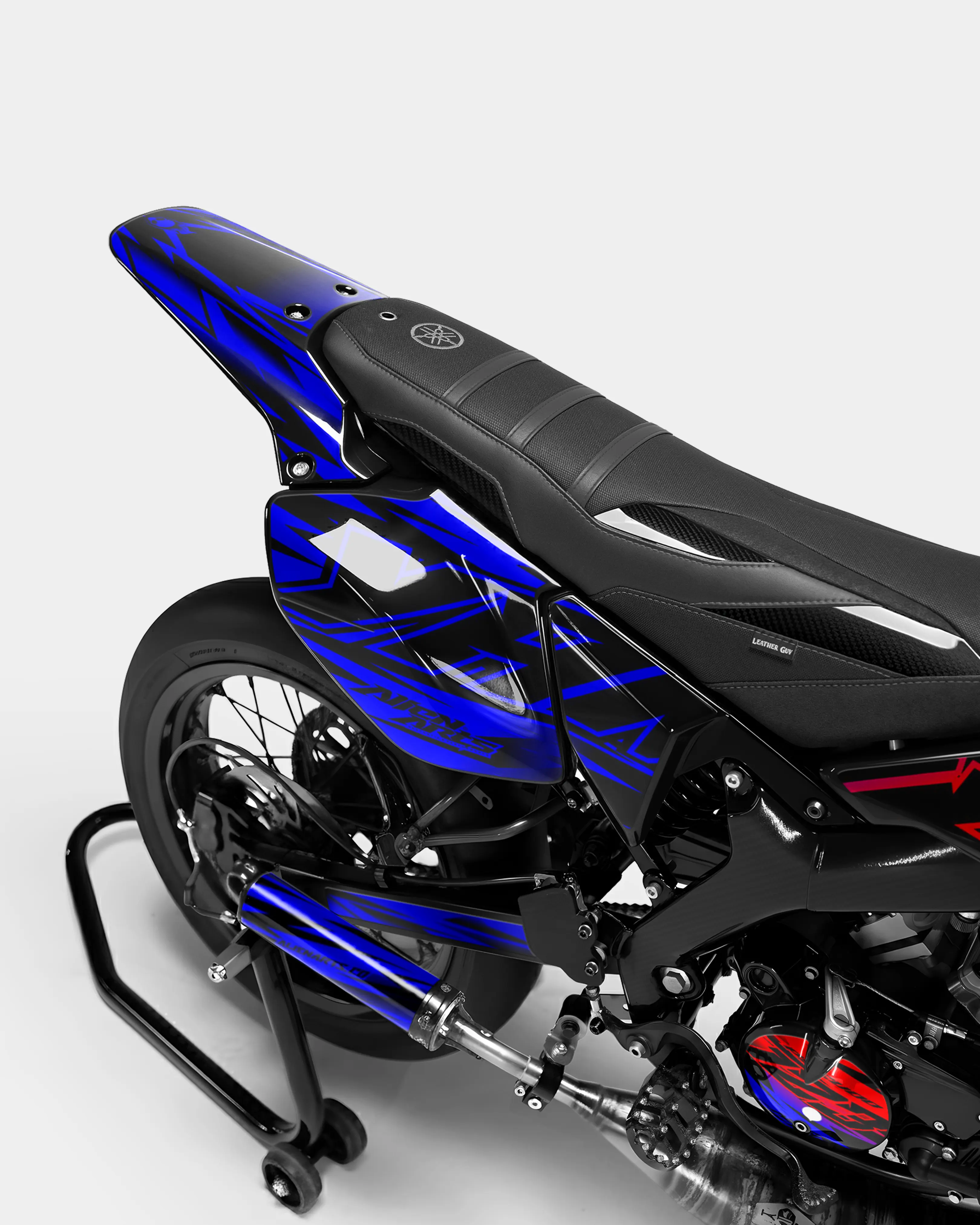 PAENO - Kit deco YAMAHA DT 50cc - Rouge Bleu - Image 3