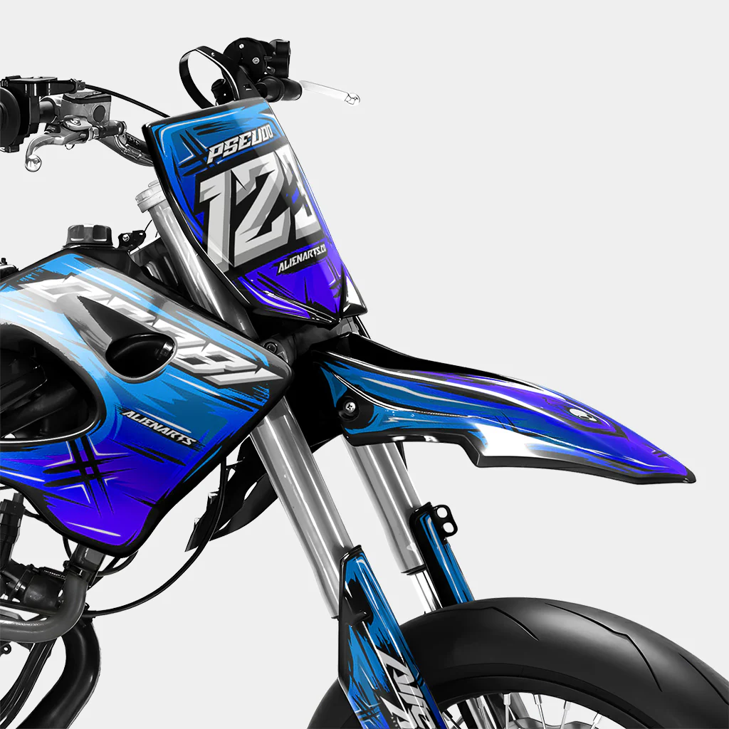 PAVO - Kit deco DERBI 50cc - Bleu - Image 2