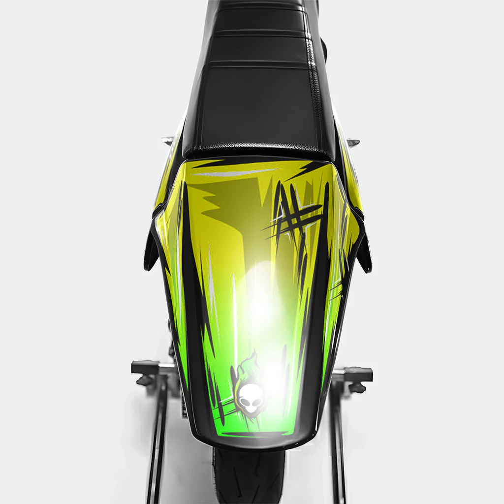 PAVO - Kit deco DERBI 50cc - Jaune Vert - Image 3