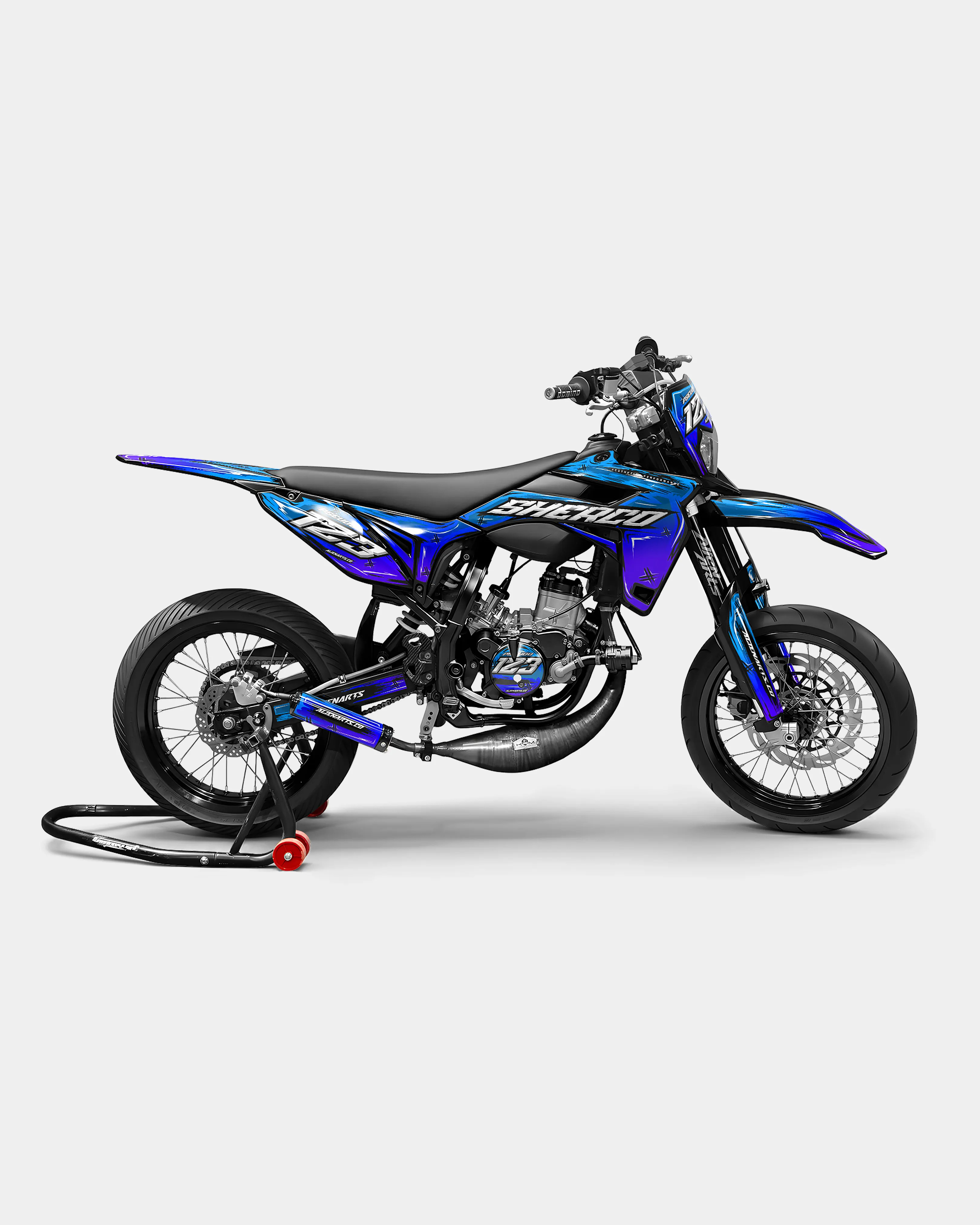 PAVO - Kit deco SHERCO 50cc - Bleu