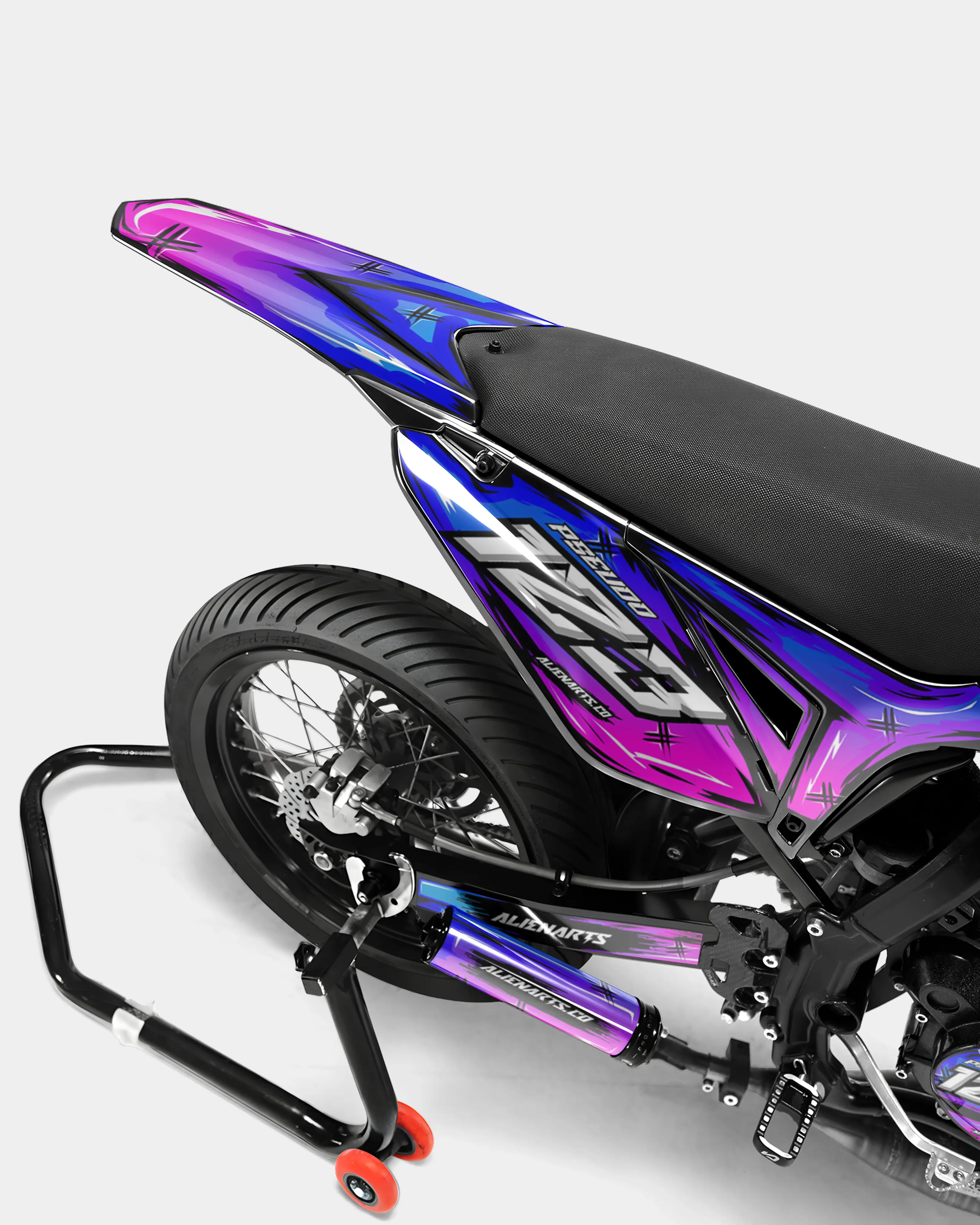 PAVO - Kit deco SHERCO 50cc - Bleu Rose - Image 4