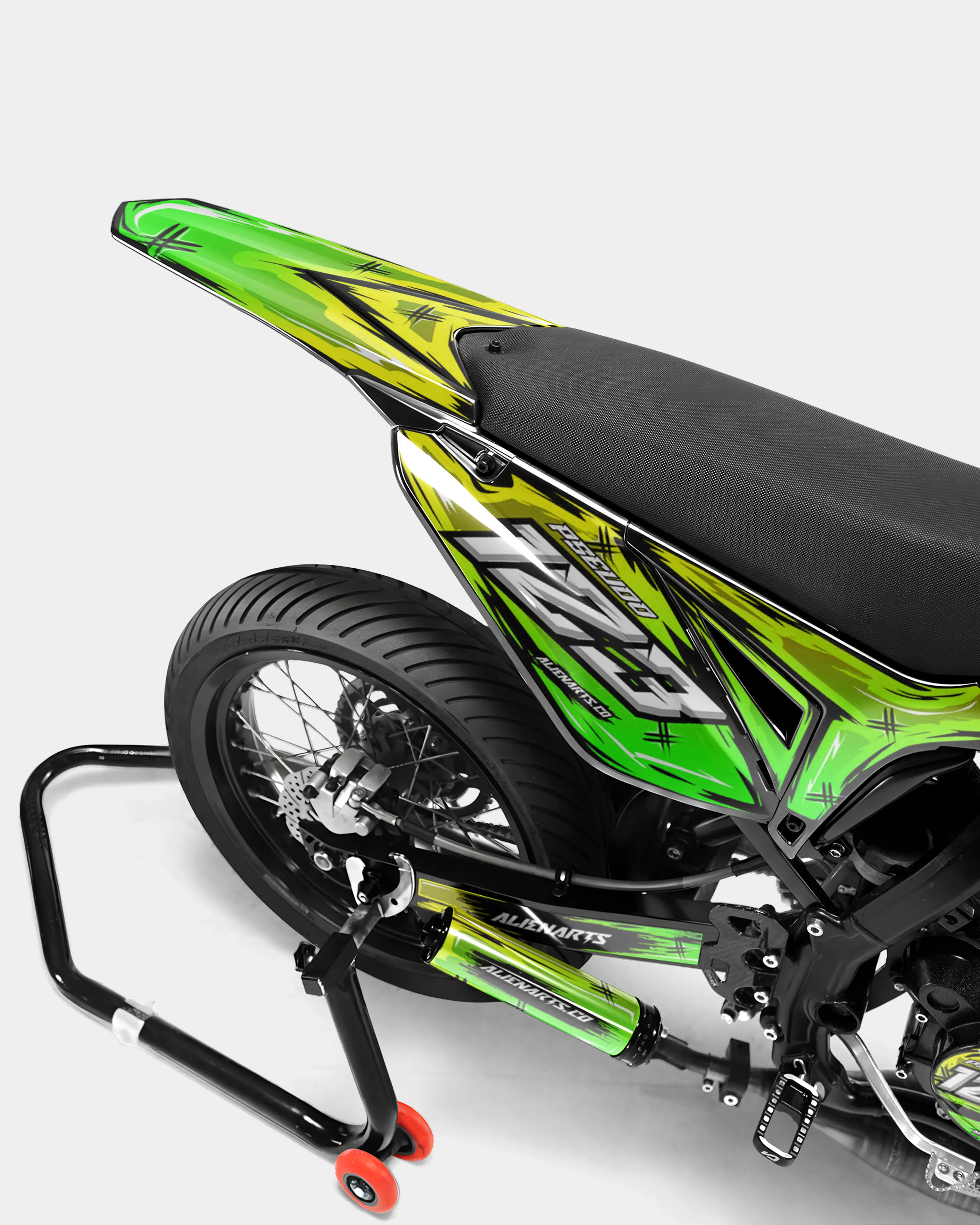 PAVO - Kit deco SHERCO 50cc - Jaune Vert - Image 4
