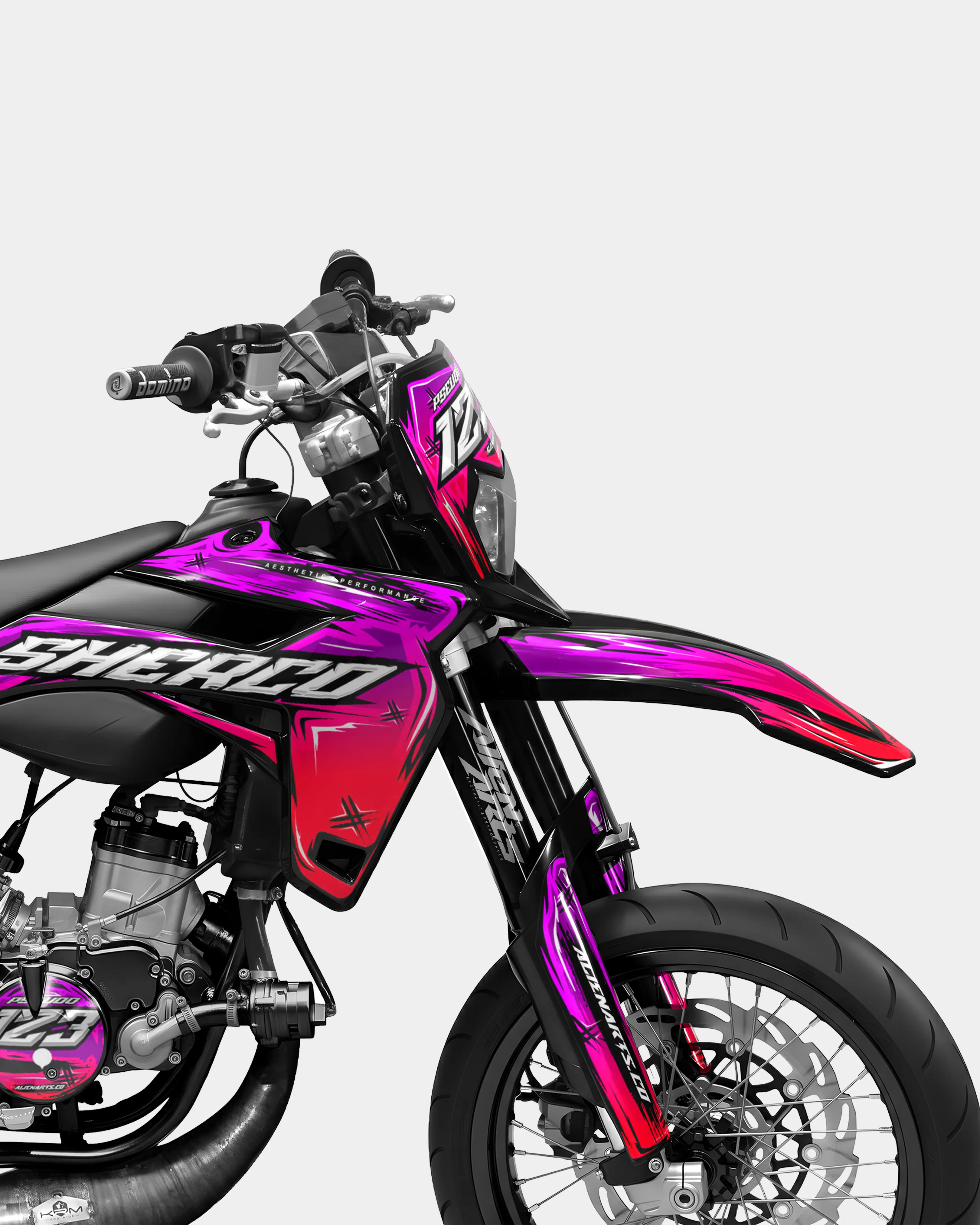 PAVO - Kit deco SHERCO 50cc - Rose - Image 3