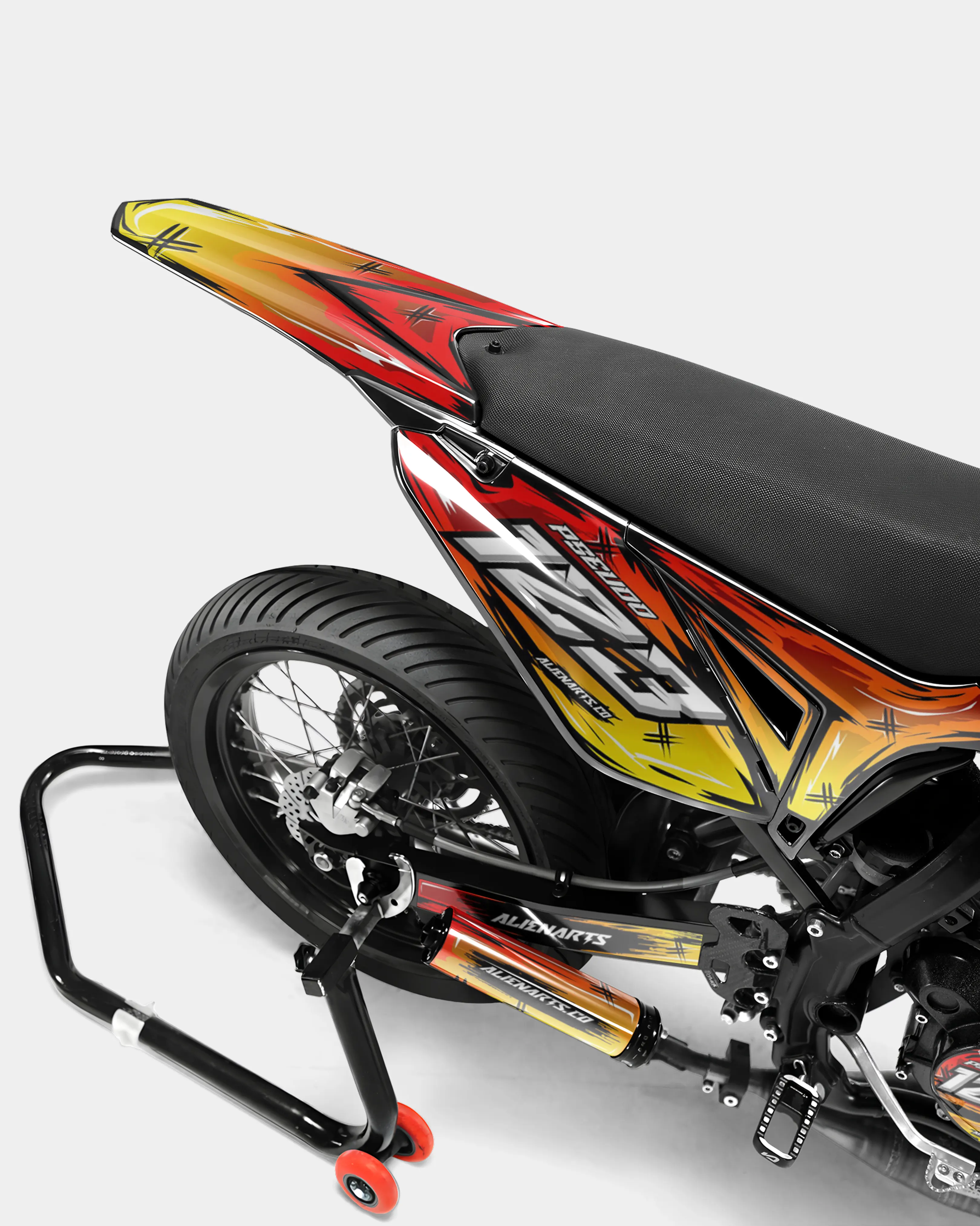 PAVO - Kit deco SHERCO 50cc - Rouge Jaune - Image 4