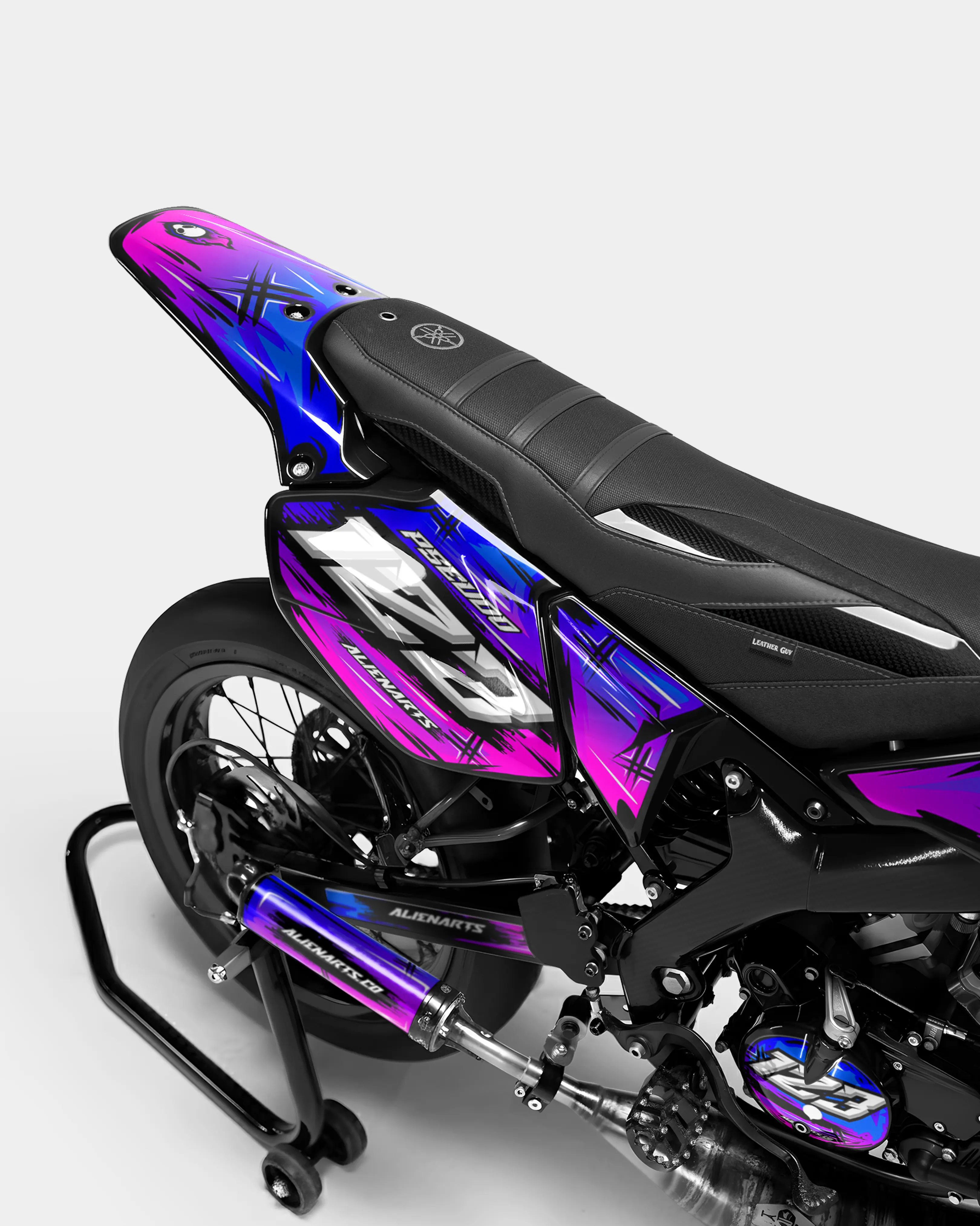 PAVO - Kit deco YAMAHA DT 50cc - Bleu Rose - Image 3