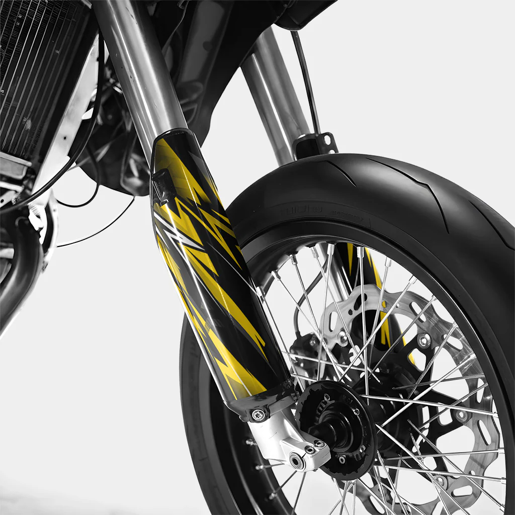 PIQUE - Kit deco DERBI 50cc -  Jaune Foncé - Image 4