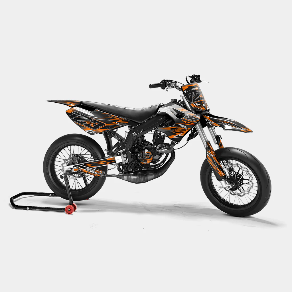 PIQUE - Kit deco DERBI 50cc - Orange