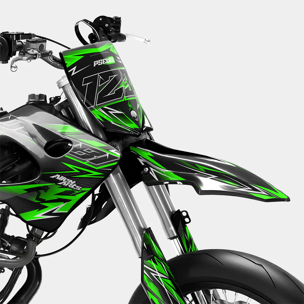 PIQUE - Kit deco DERBI 50cc - Vert - Image 2
