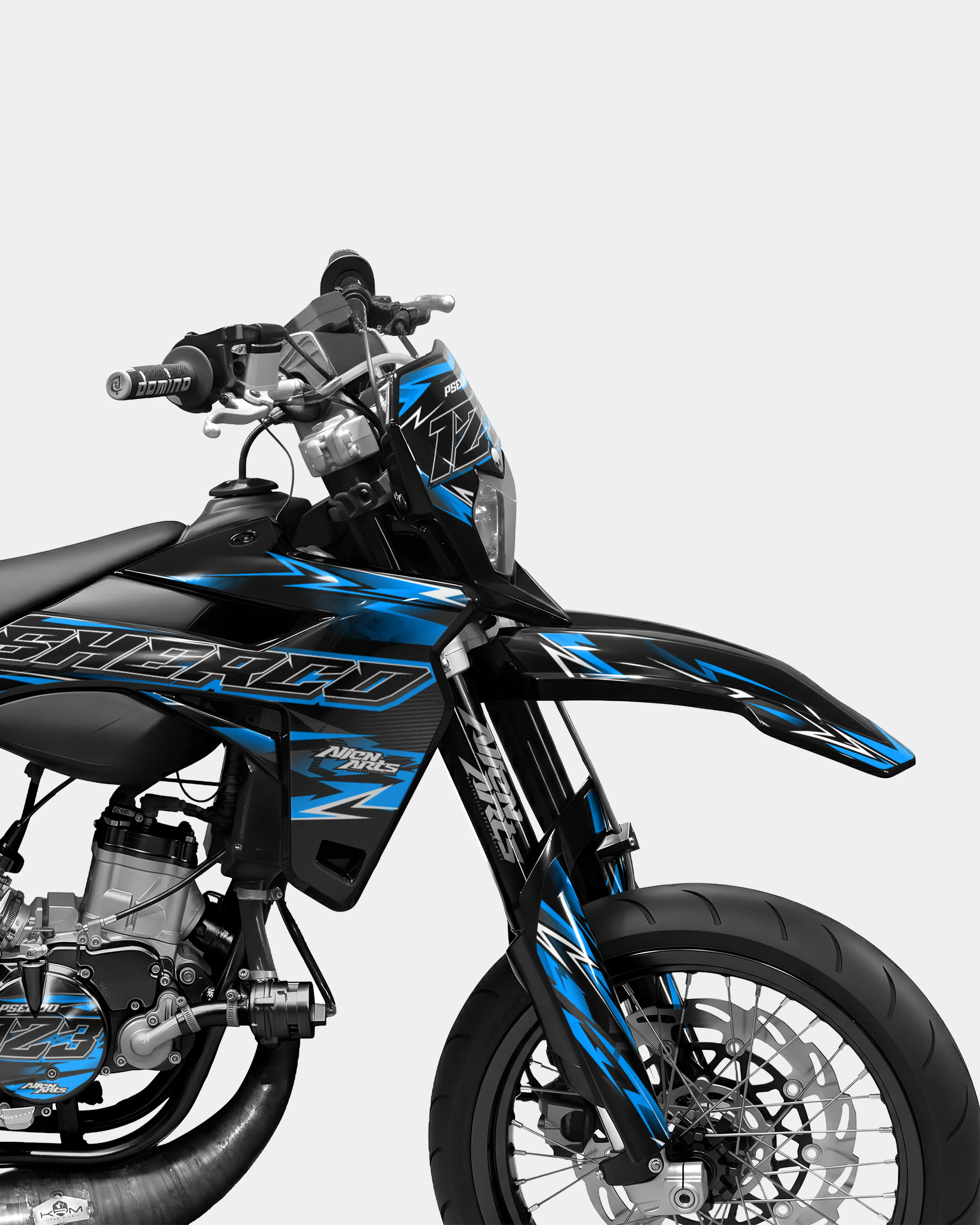 PIQUE - Kit deco SHERCO 50cc - Bleu - Image 3