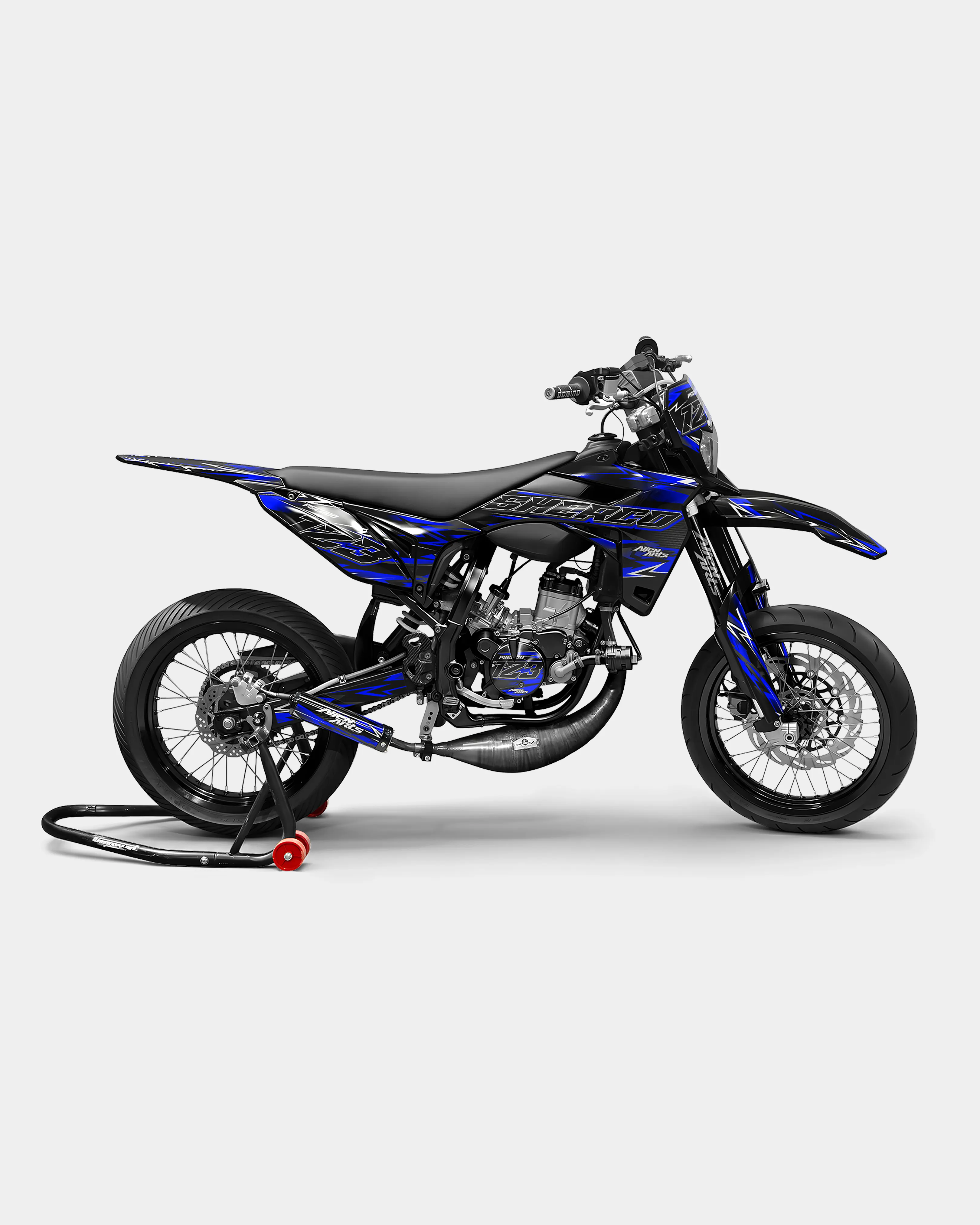 PIQUE - Kit deco SHERCO 50cc - Bleu foncé