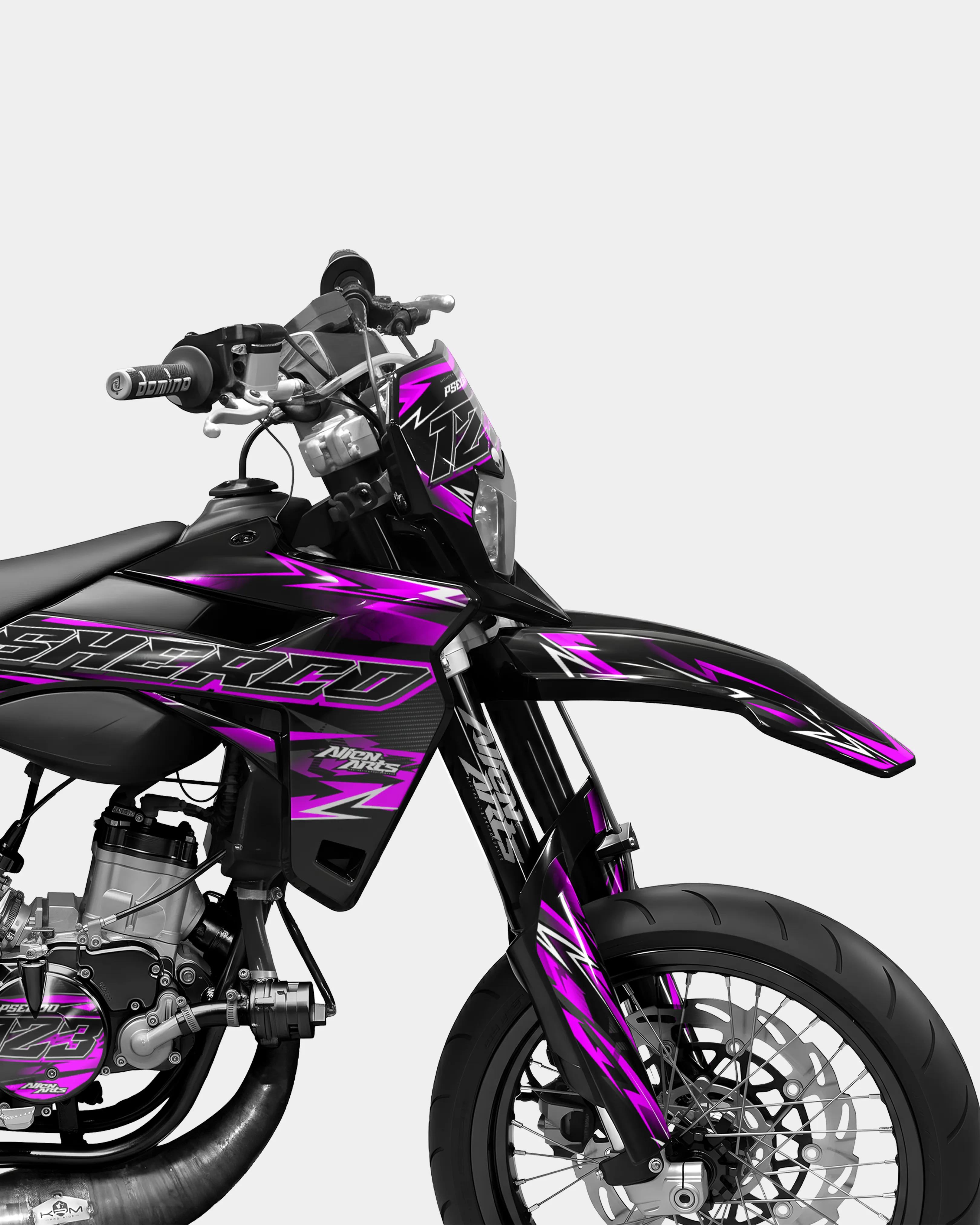 PIQUE - Kit deco SHERCO 50cc - Rose - Image 3
