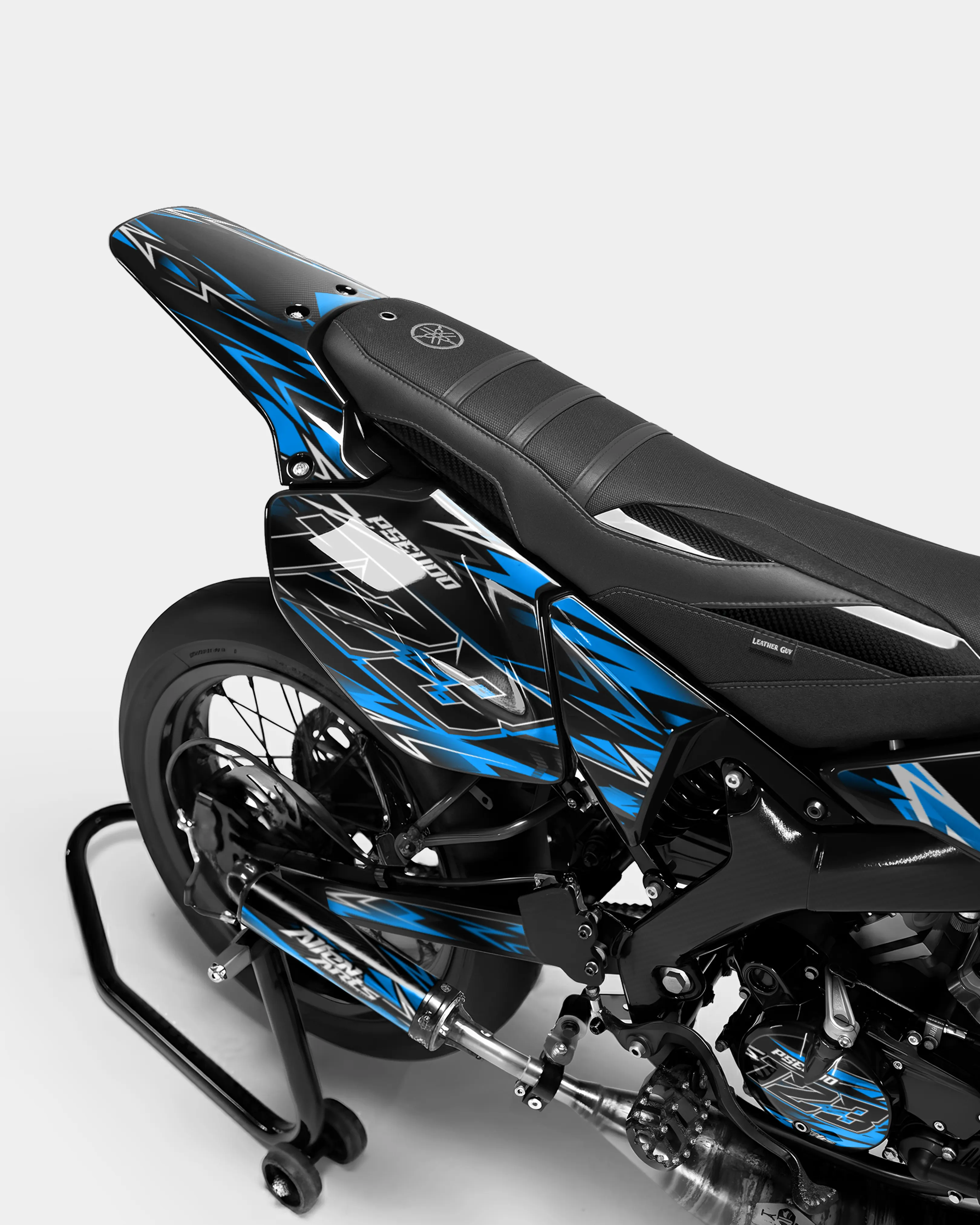 PIQUE - Kit deco YAMAHA DT 50cc - Bleu - Image 3
