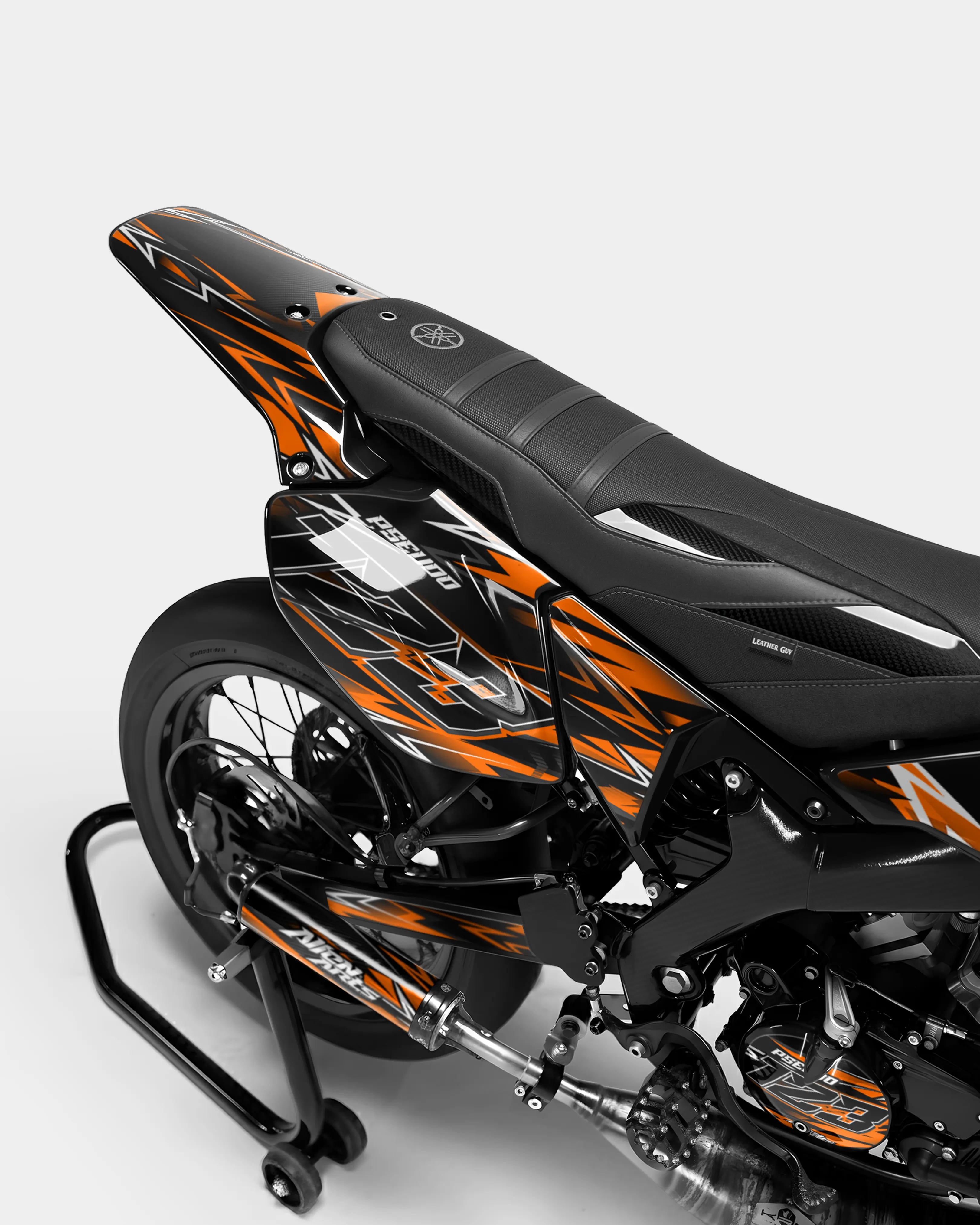 PIQUE - Kit deco YAMAHA DT 50cc - Orange - Image 3