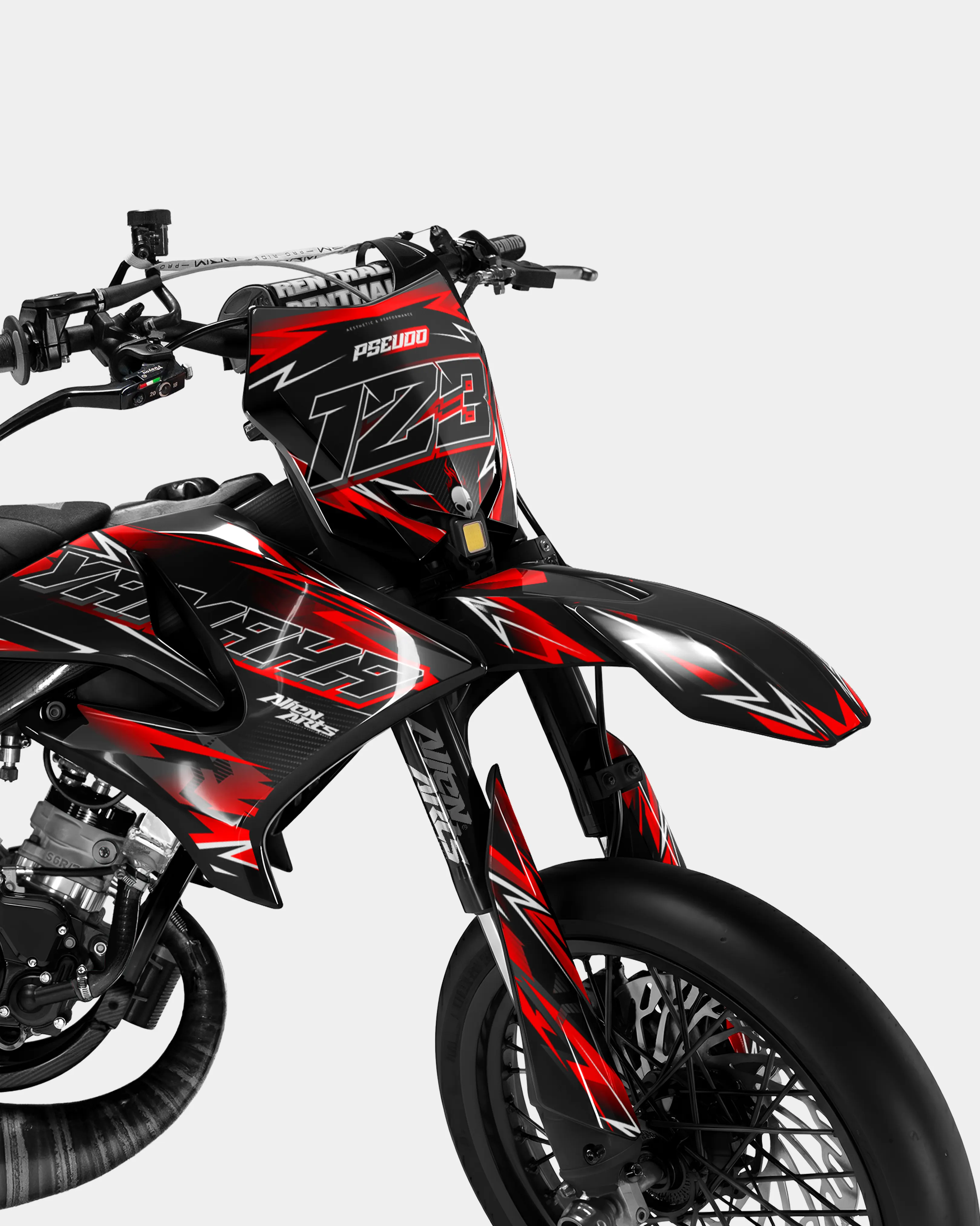 PIQUE - Kit deco YAMAHA DT 50cc - Rouge - Image 2