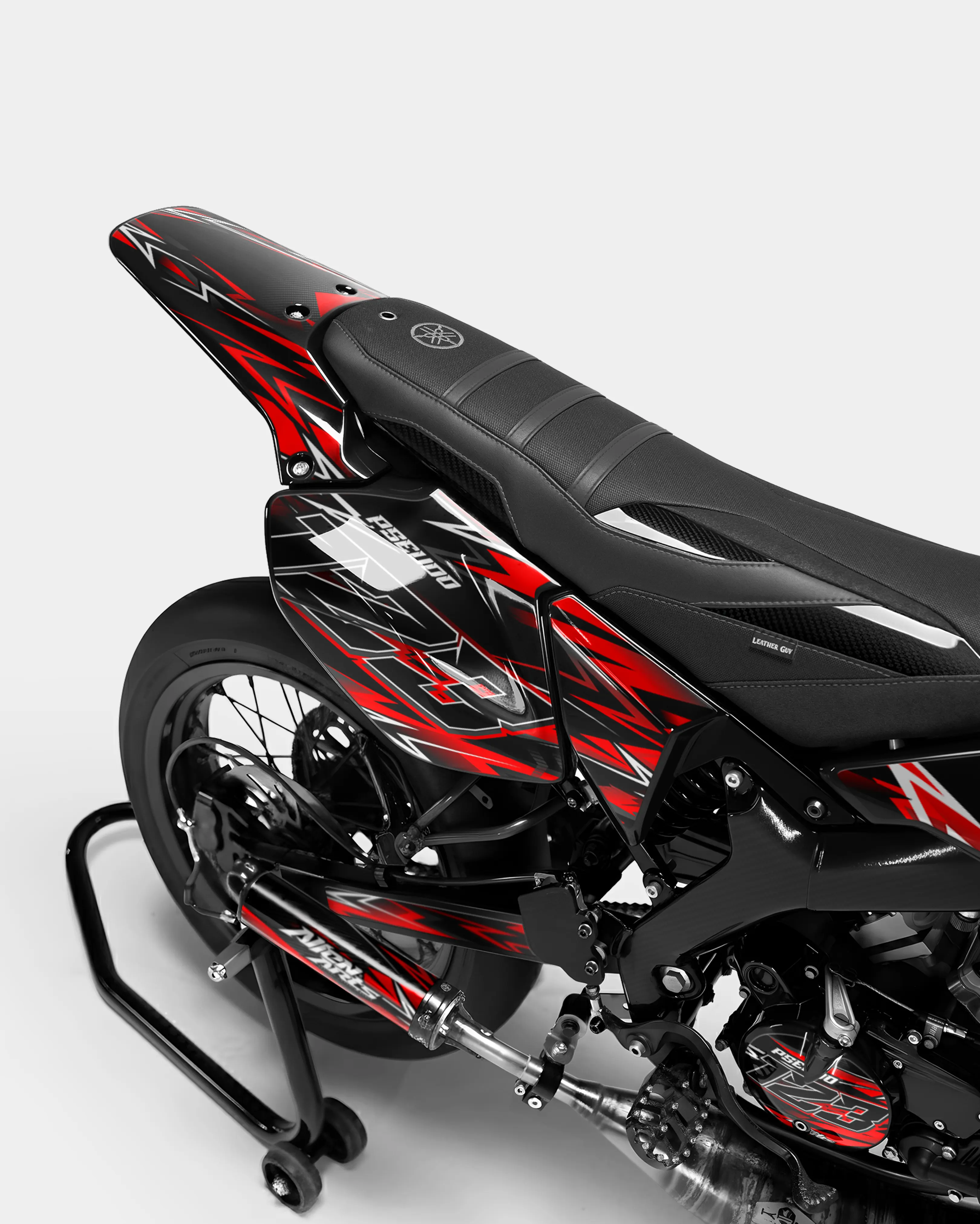 PIQUE - Kit deco YAMAHA DT 50cc - Rouge - Image 3