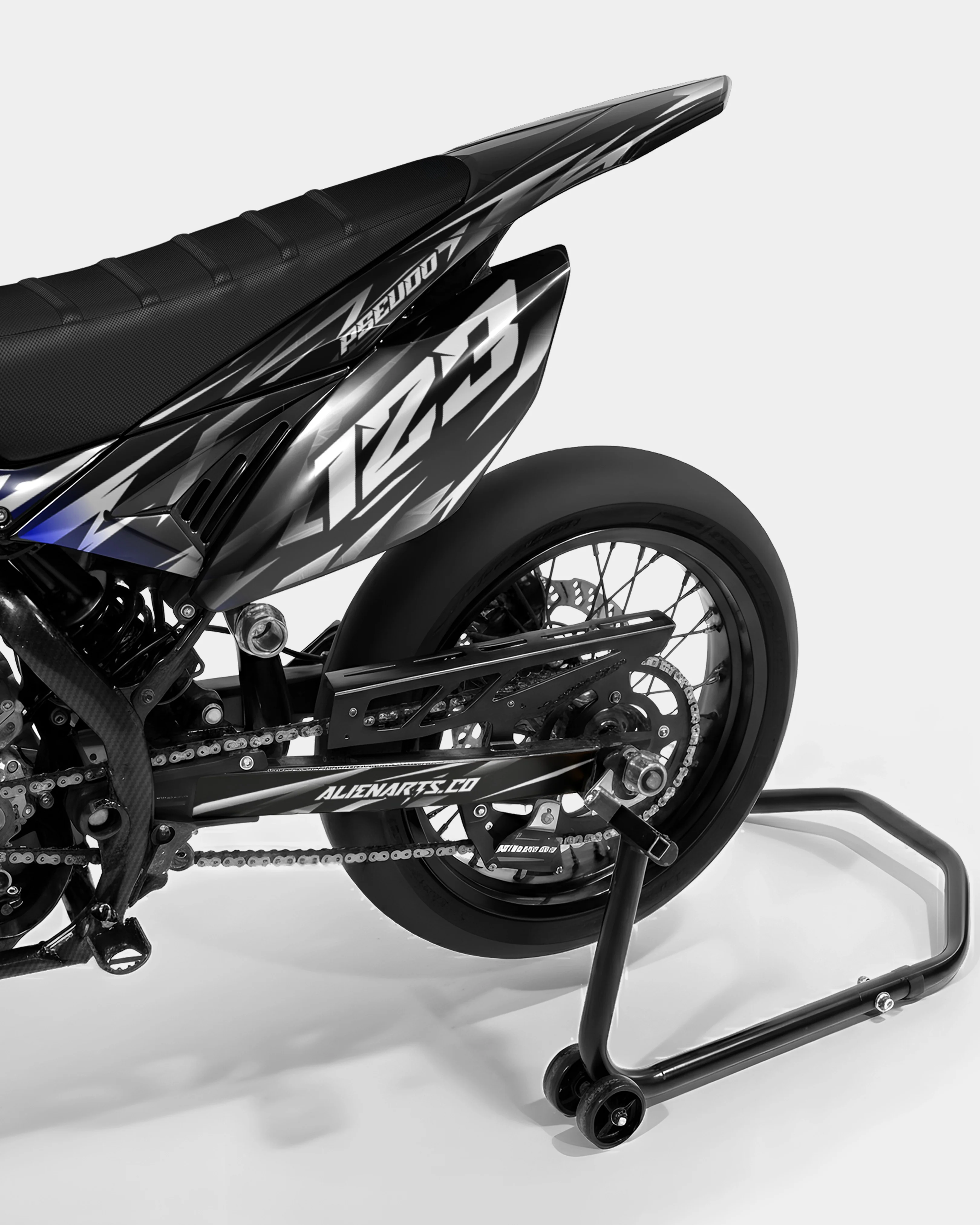 PLUME - Kit deco BETA 50cc - Bleu Foncé - Image 3