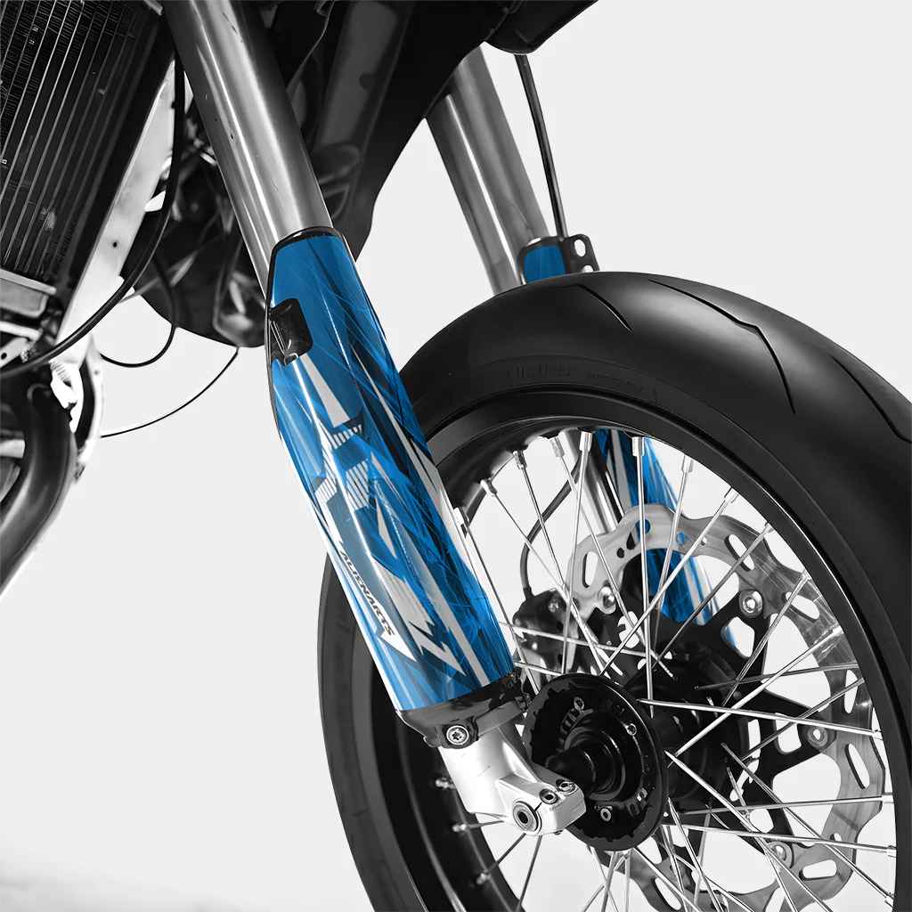 PLUME - Kit deco DERBI 50cc - Bleu - Image 4