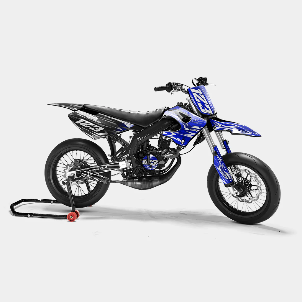 PLUME - Kit deco DERBI 50cc - Bleu Foncé