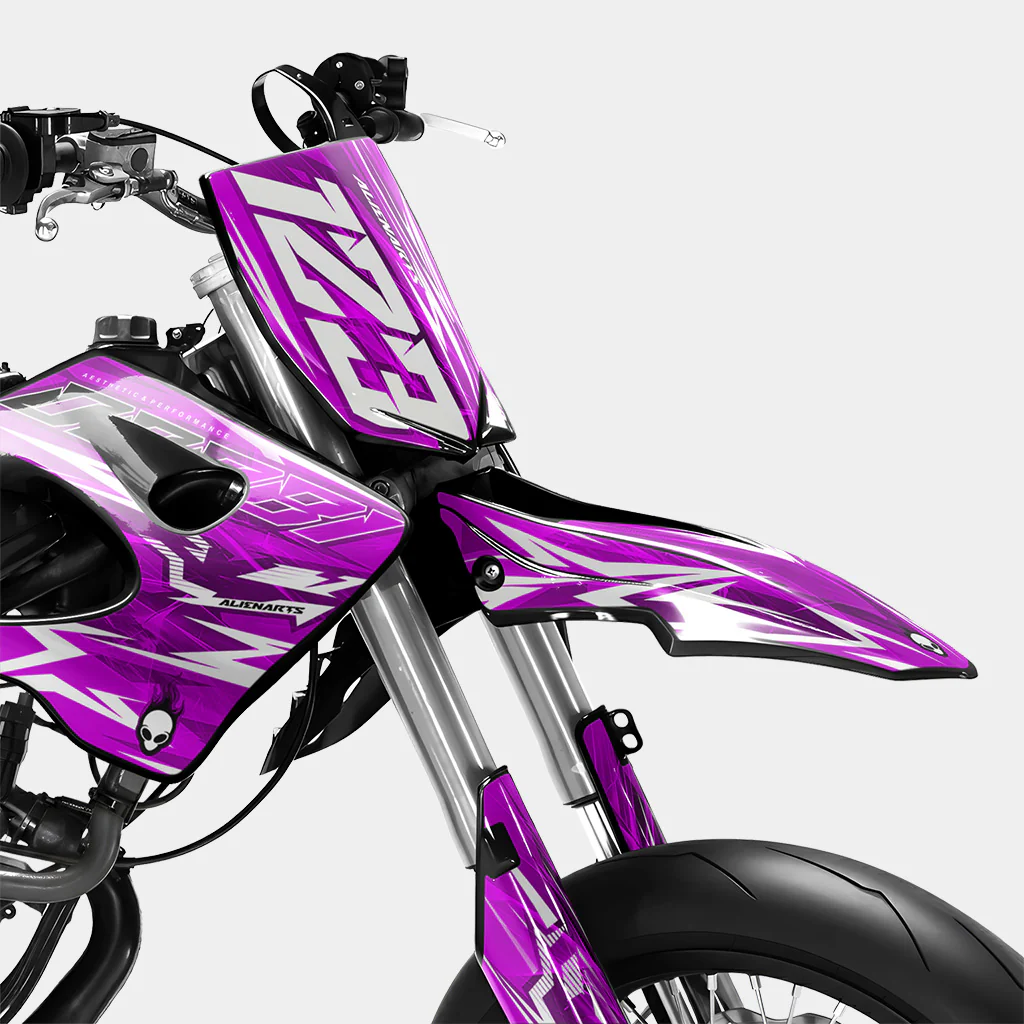 PLUME - Kit deco DERBI 50cc - Rose - Image 2