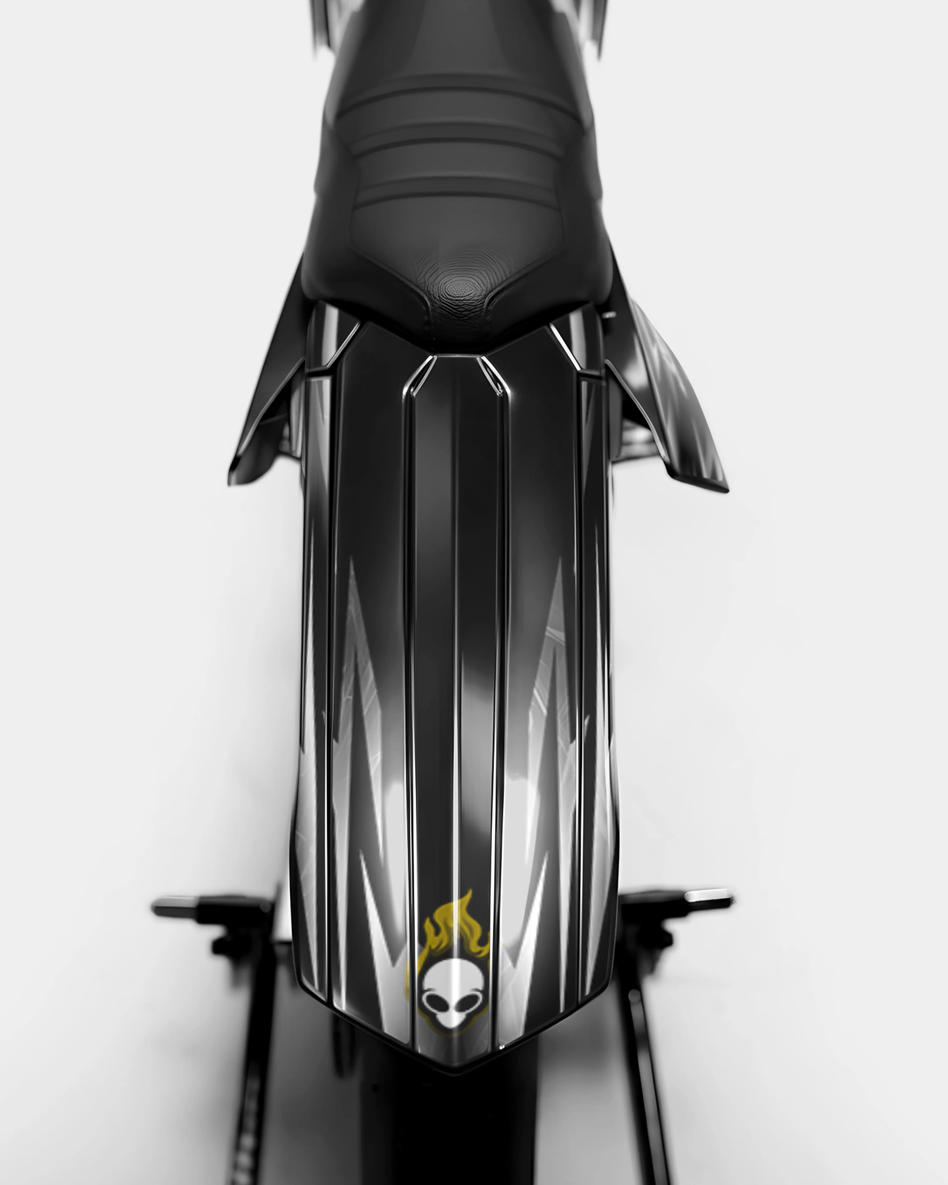 PLUME - Kit deco RIEJU 50cc - Jaune Foncé - Image 3