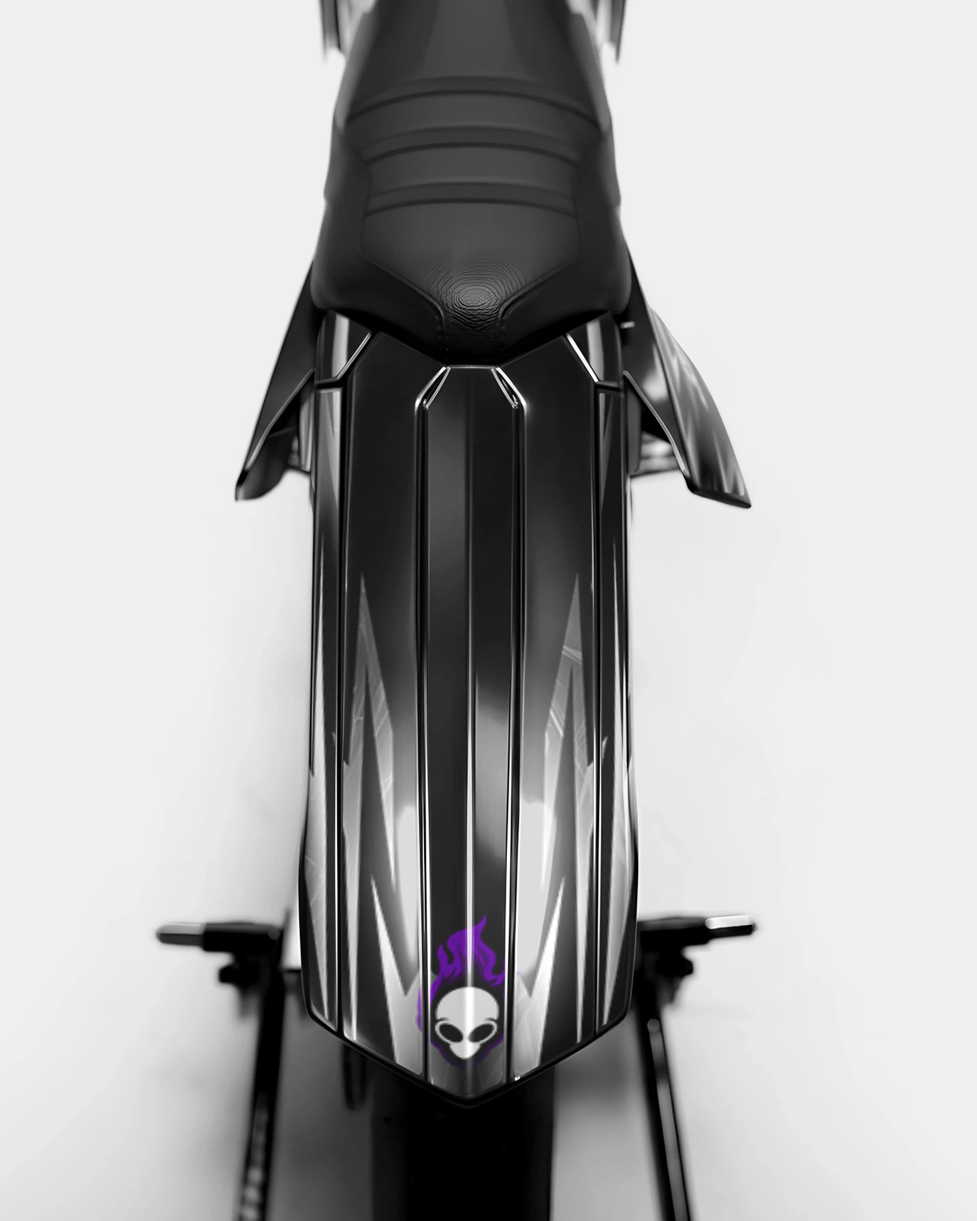 PLUME - Kit deco RIEJU 50cc - Violet - Image 3