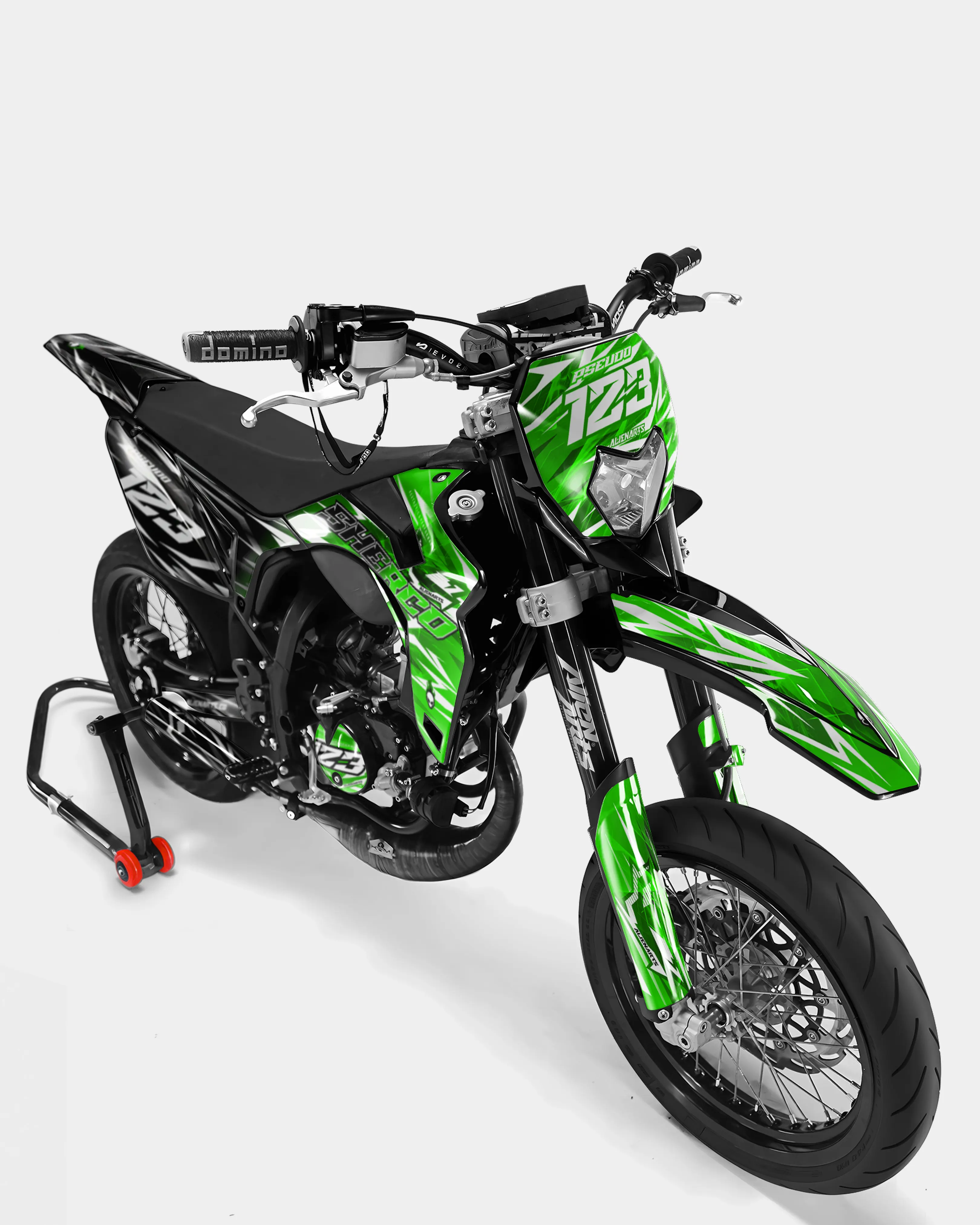 PLUME - Kit deco SHERCO 50cc - Vert - Image 2