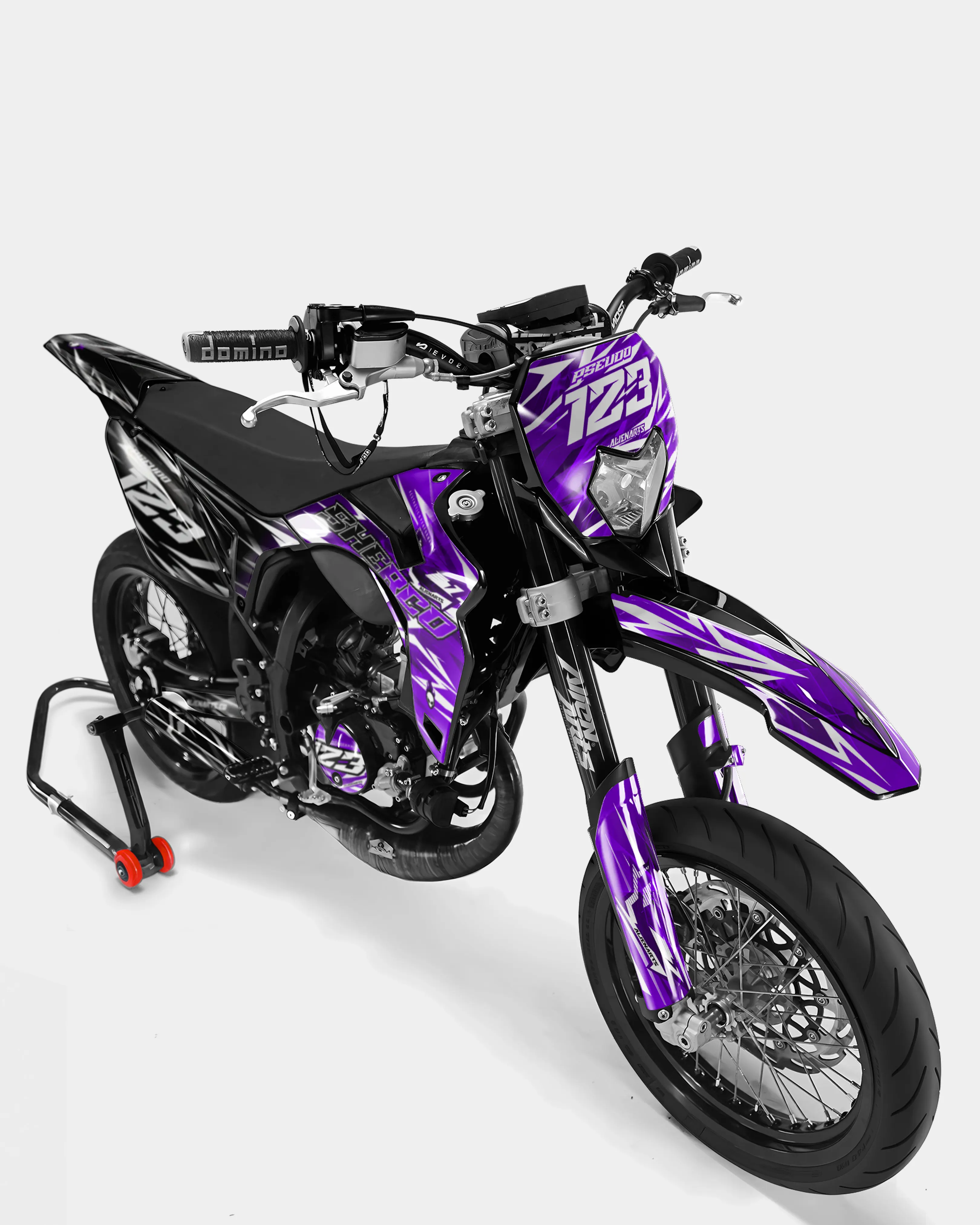 PLUME - Kit deco SHERCO 50cc - Violet - Image 2