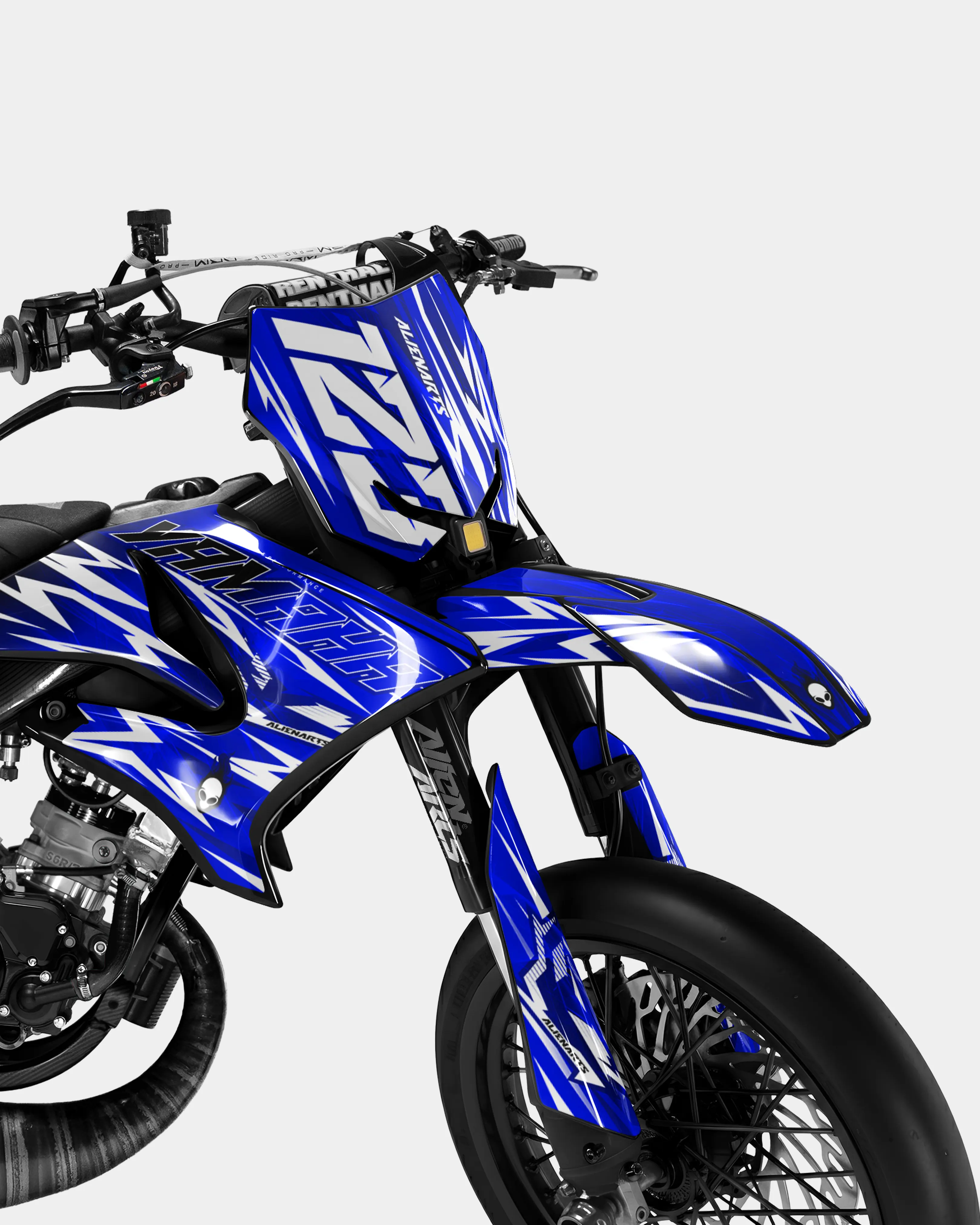 PLUME - Kit deco YAMAHA DT 50cc - Bleu foncé - Image 2
