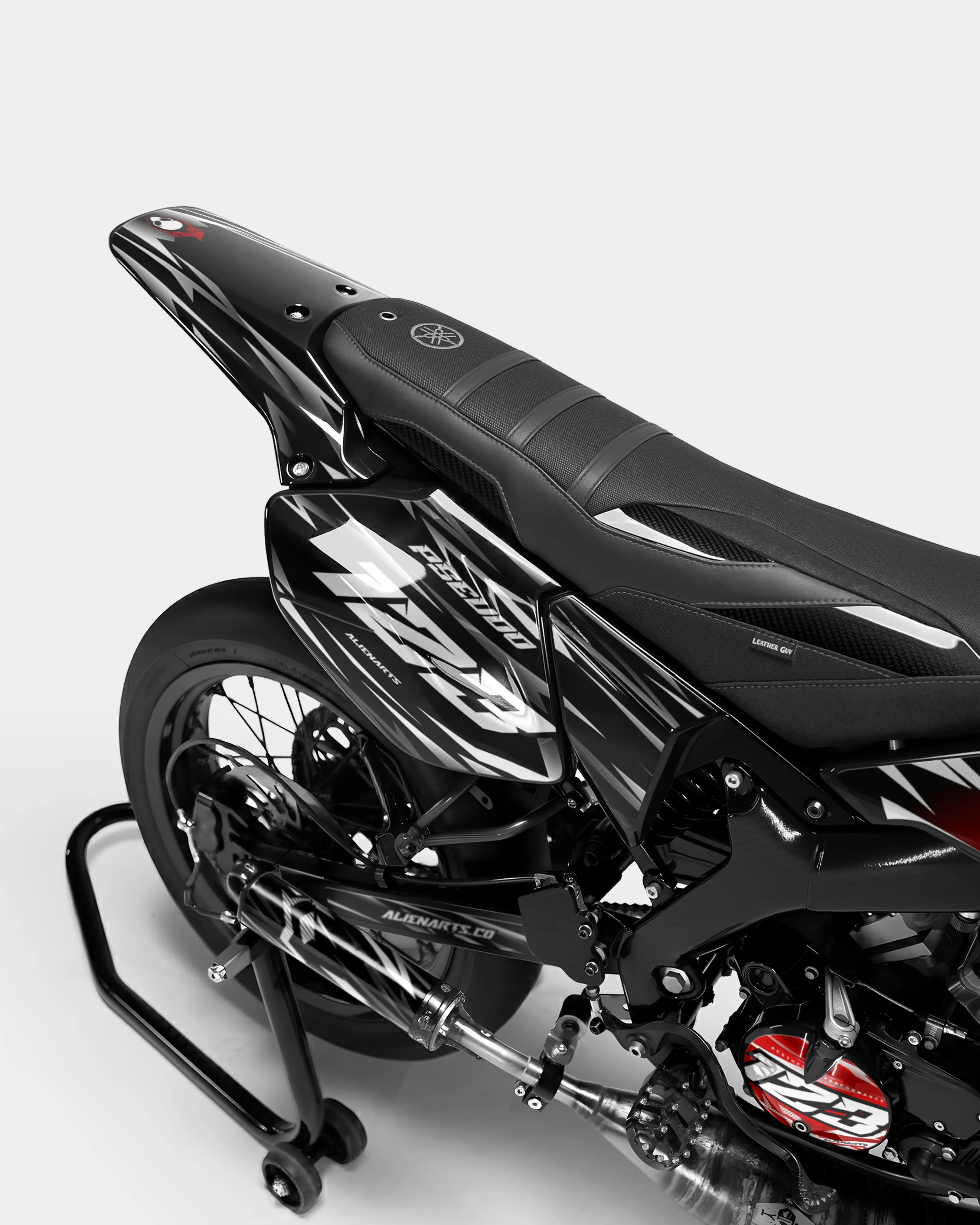 PLUME - Kit deco YAMAHA DT 50cc - Rouge - Image 3