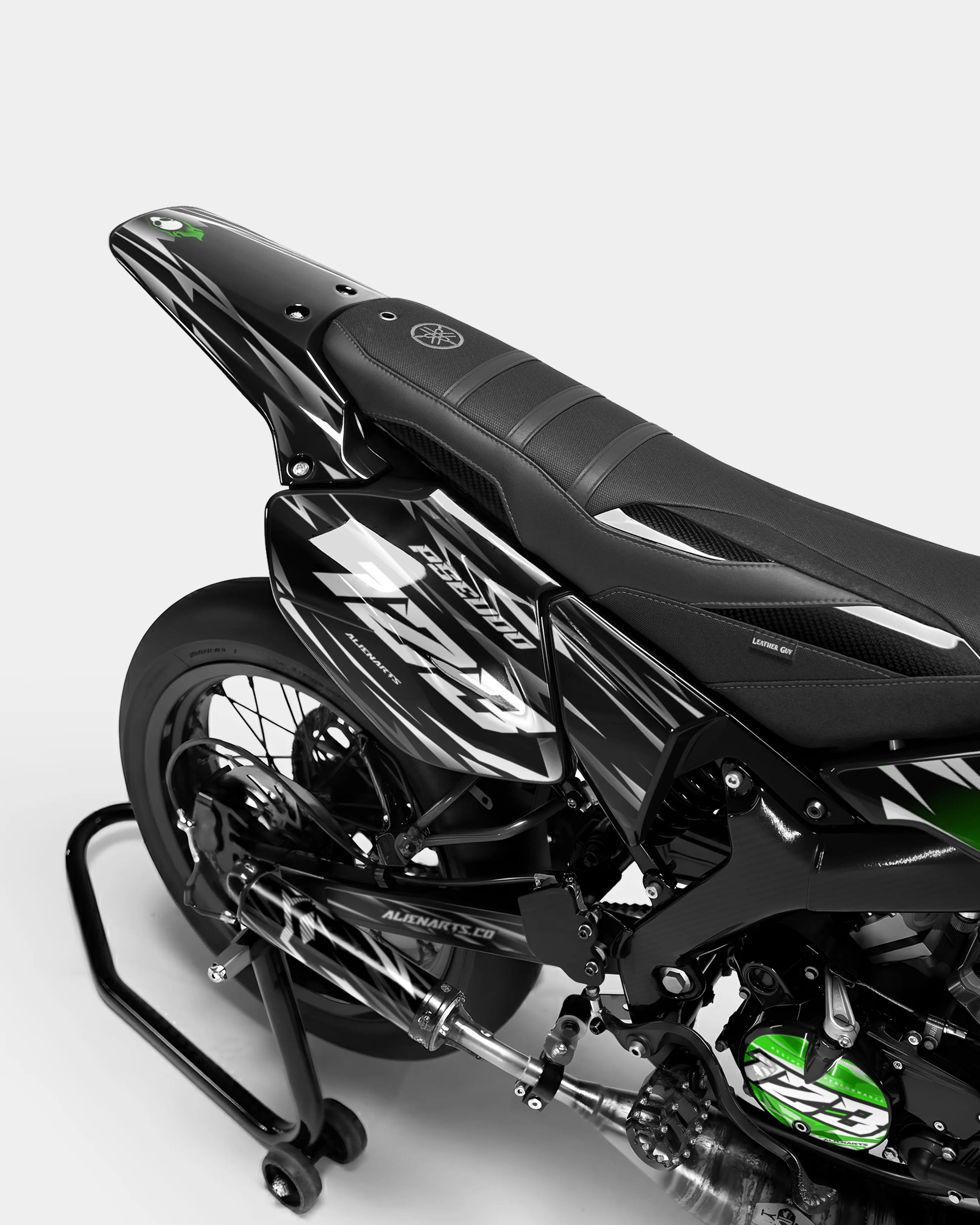 PLUME - Kit deco YAMAHA DT 50cc - Vert - Image 3
